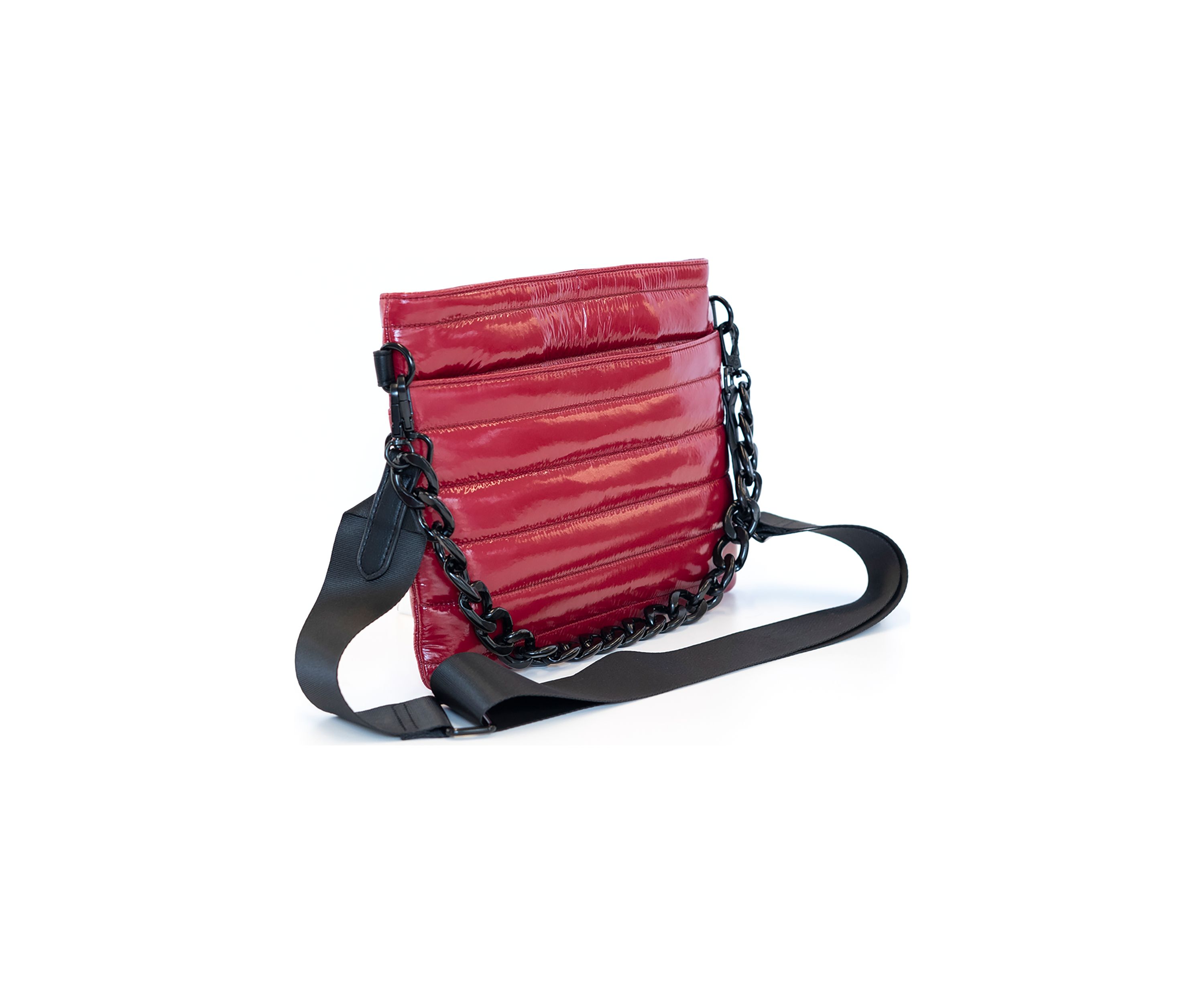 Channel Quilted East West Crossbody Bag
