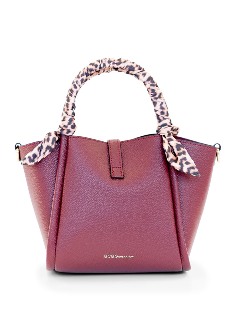 Scarf Handle Satchel 