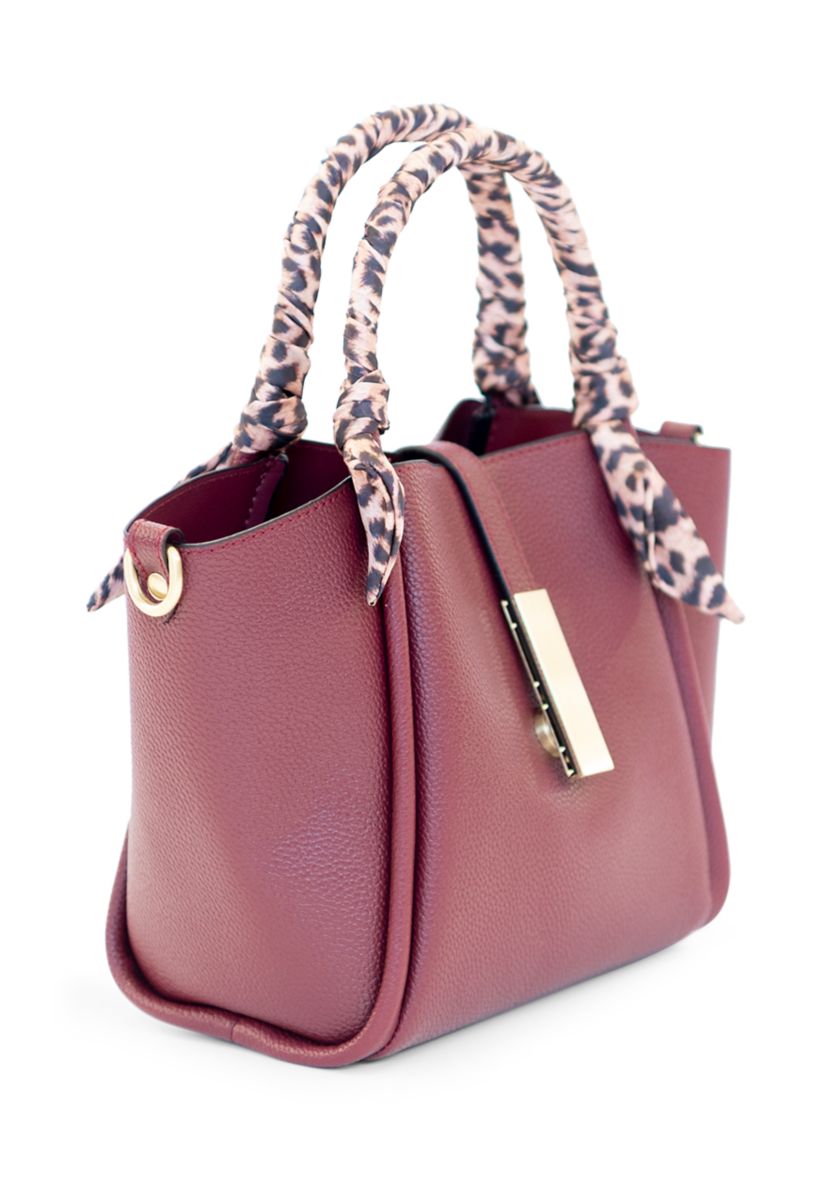 Scarf Handle Satchel 