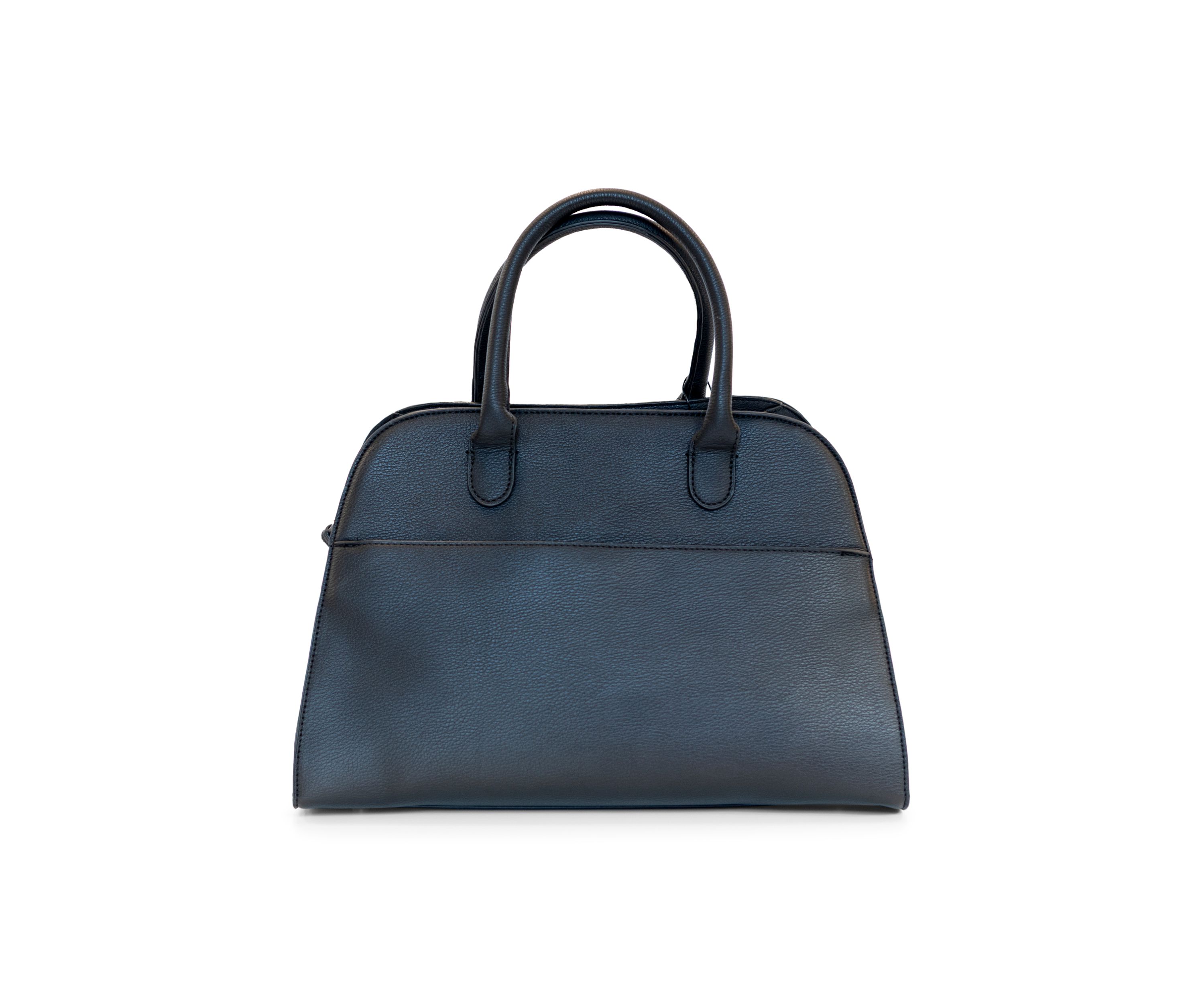 Structured Satchel with Bear Charm 
