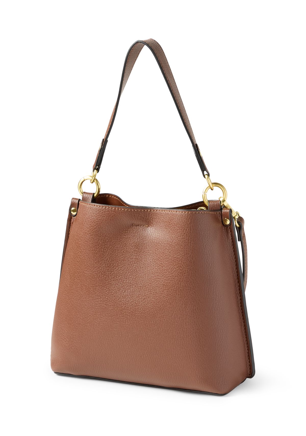 Triple Entry Turnlock Bucket Bag with Charm