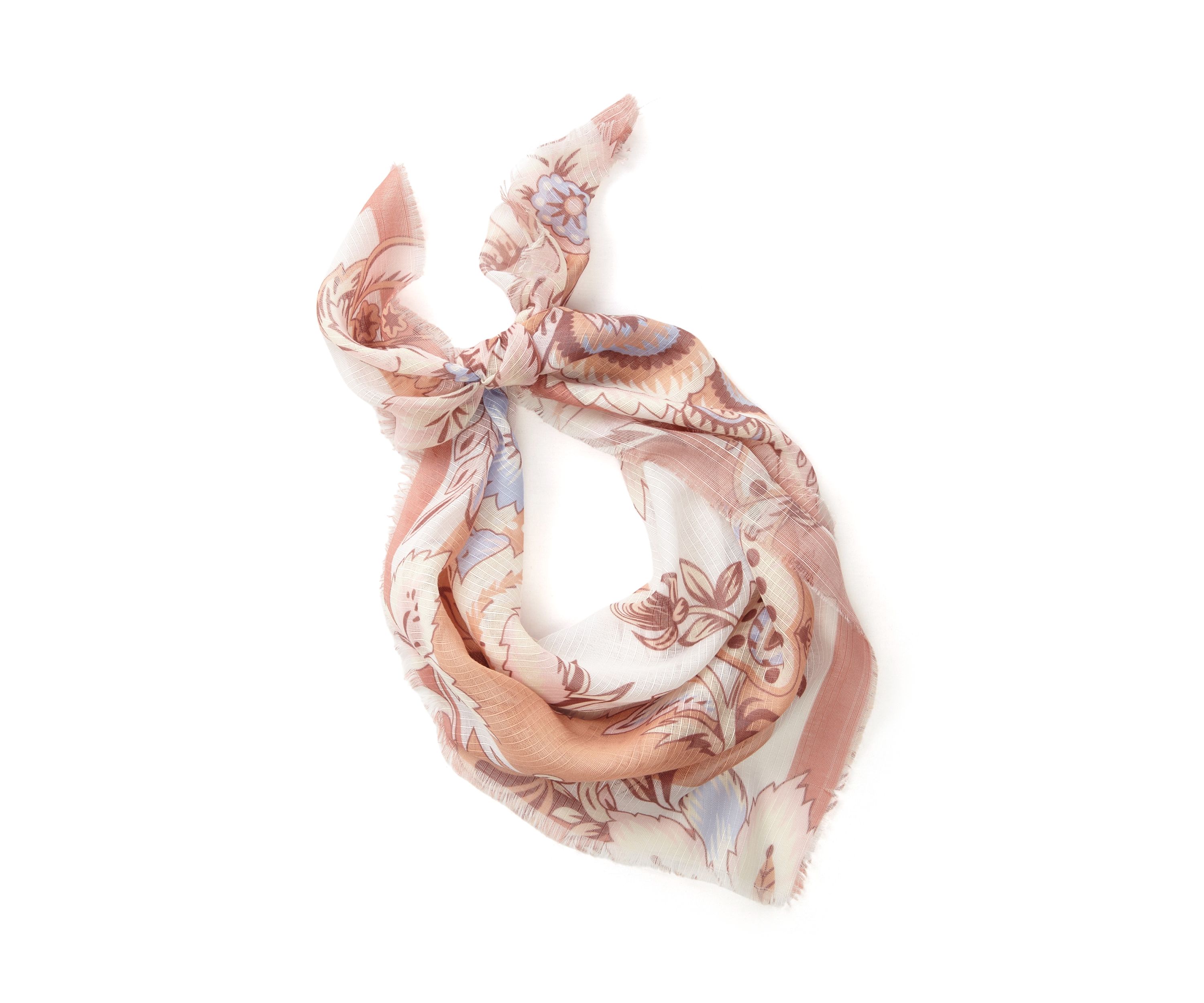 Boho Paisley Printed Square Scarf