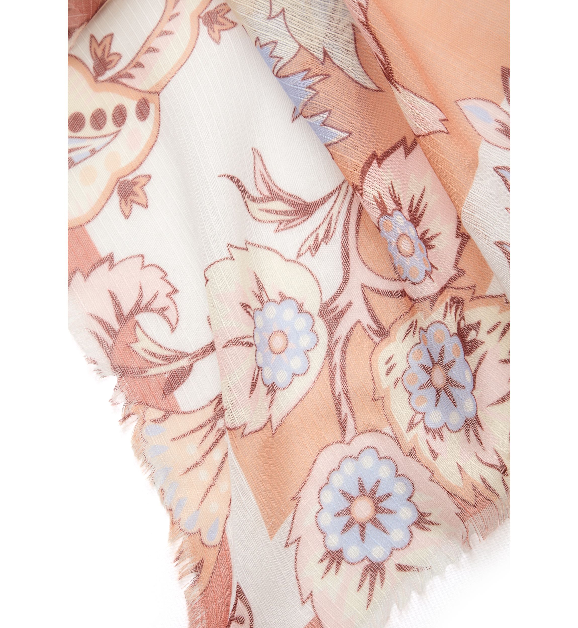 Boho Paisley Printed Square Scarf