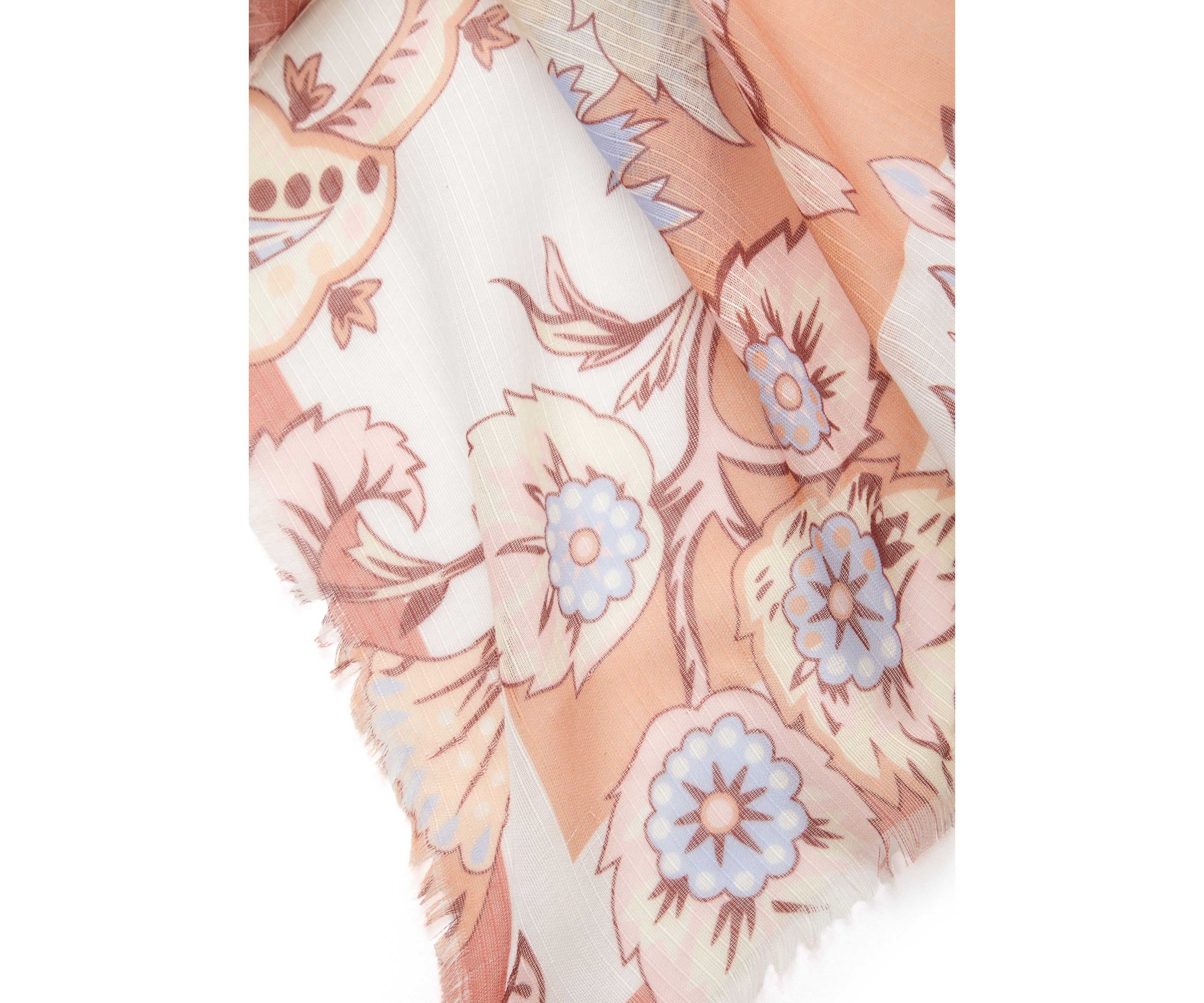 Boho Paisley Printed Square Scarf