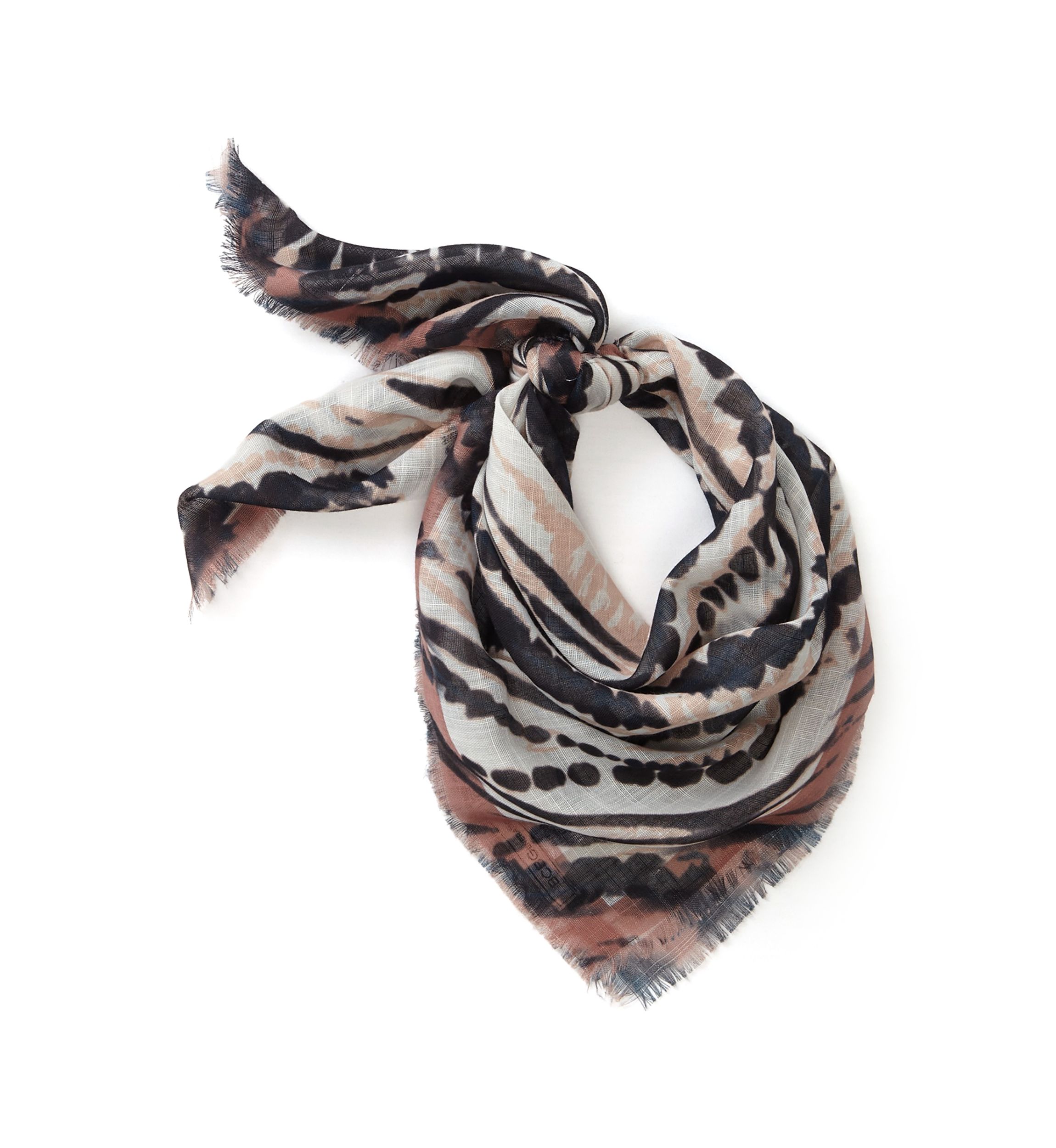 Shibori Zebra Square Scarf