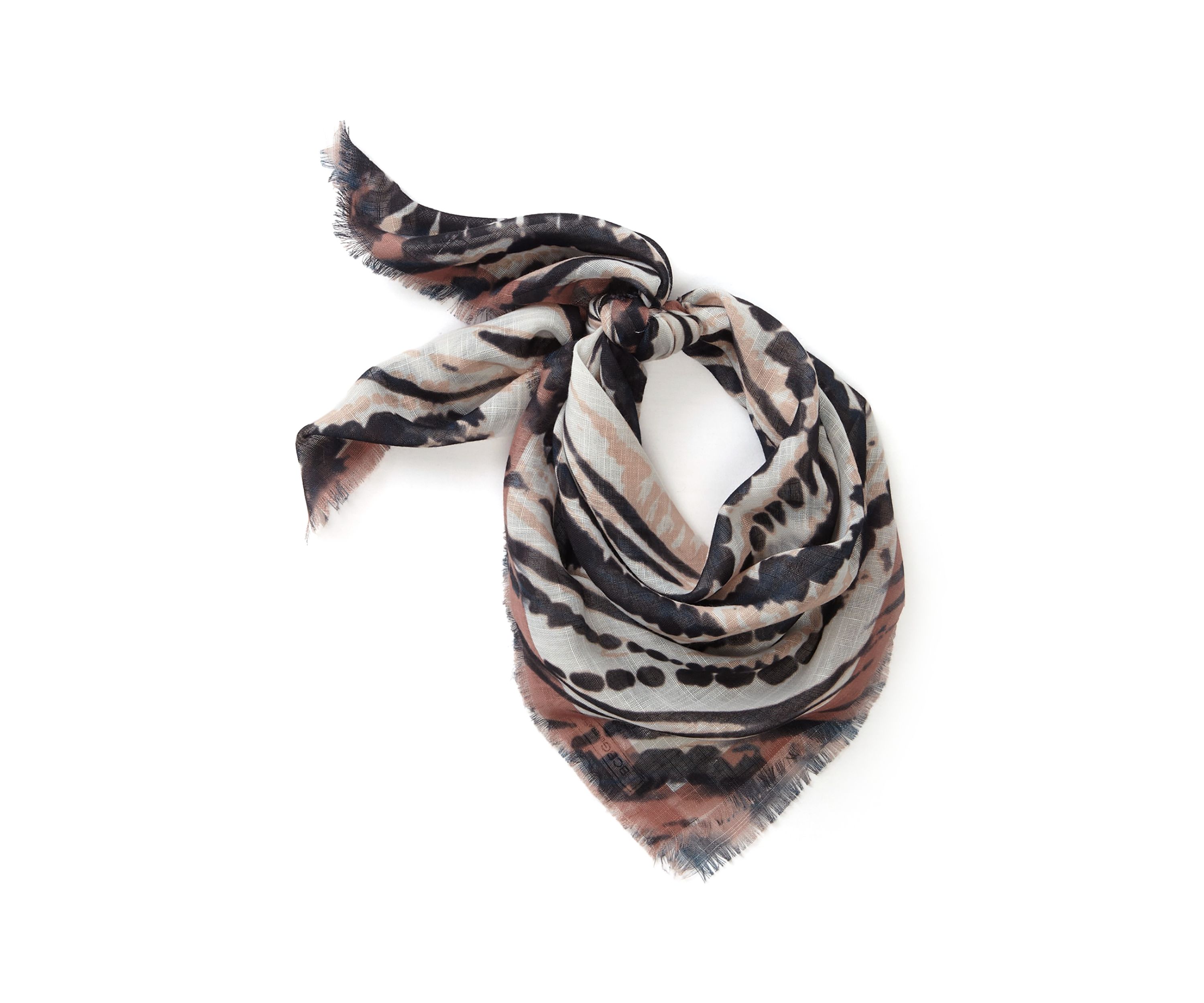 Shibori Zebra Square Scarf