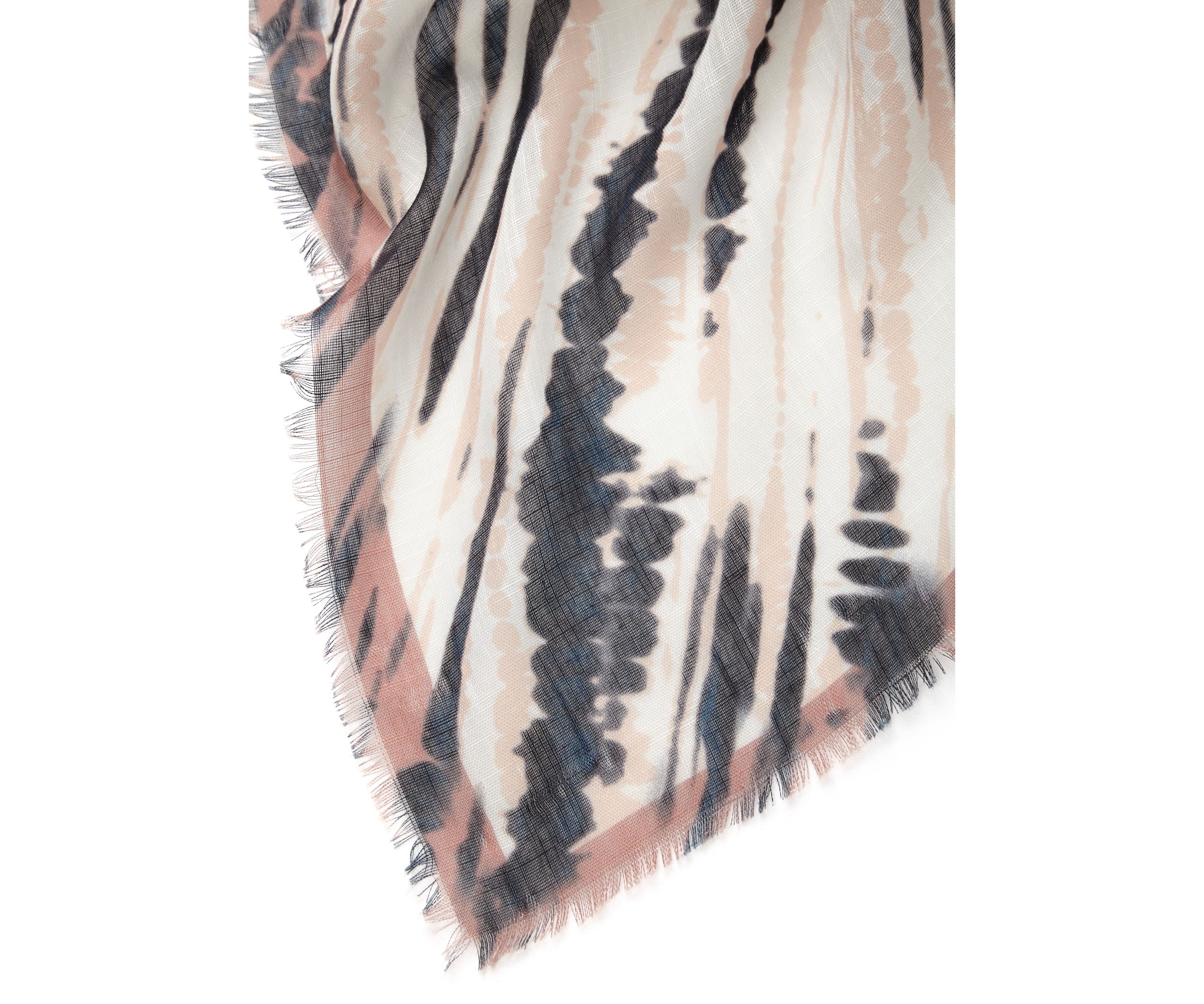 Shibori Zebra Square Scarf