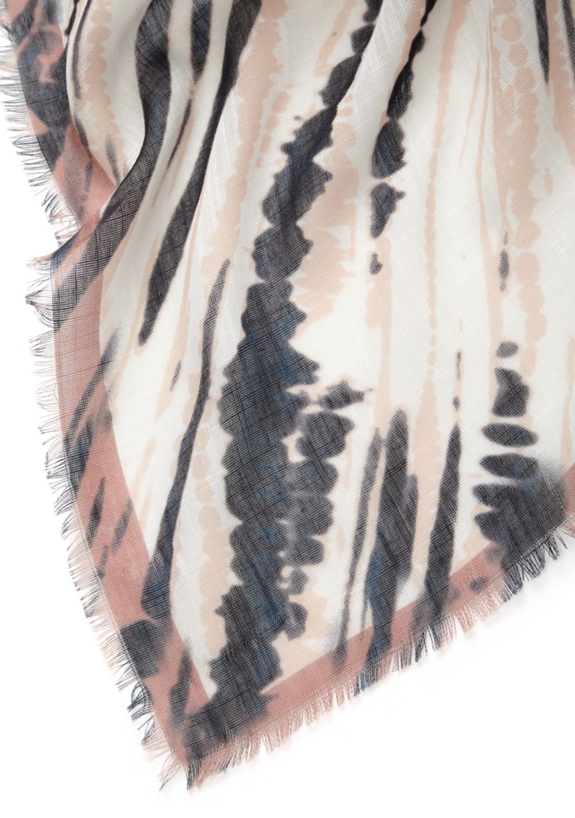 Shibori Zebra Square Scarf