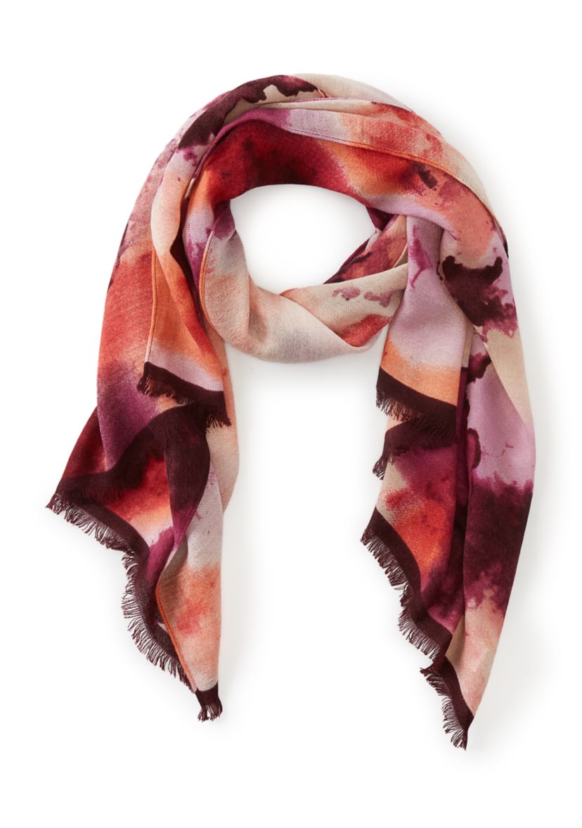 Ombre Texture Print Wrap Scarf.