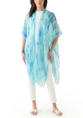 BCBG Generation Women's Ombré Printed Duster, Green