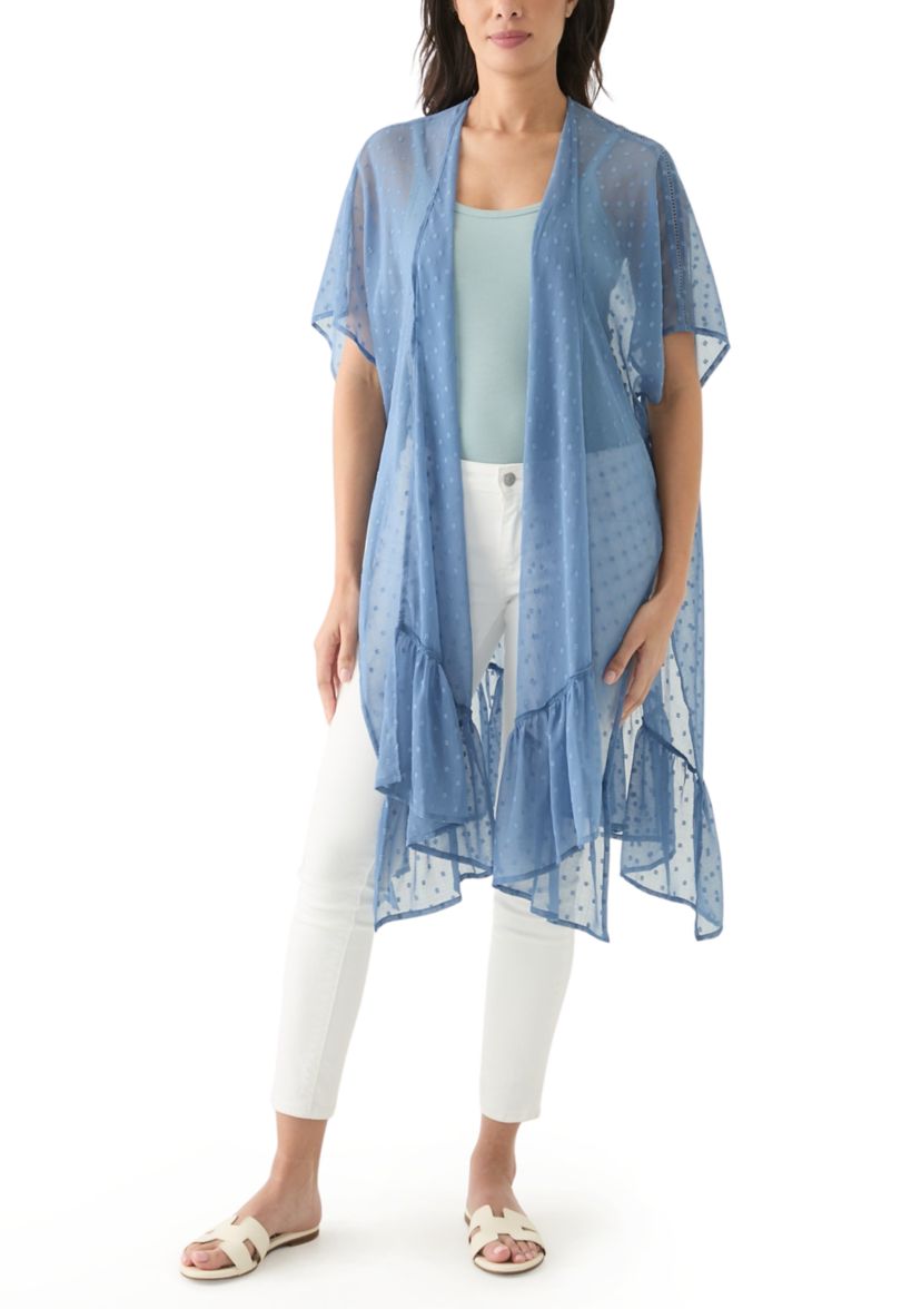 Swiss Dot Ruffle Romper 