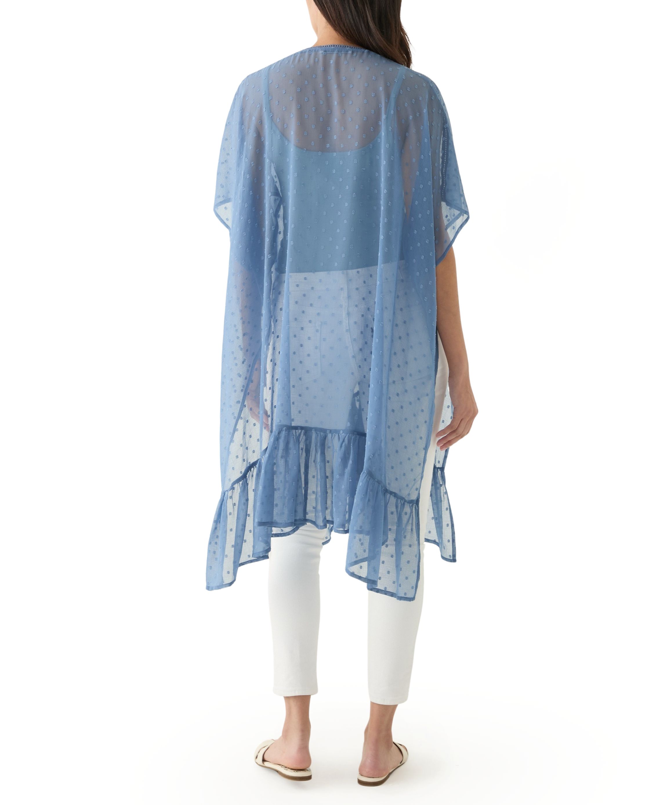 Swiss Dot Ruffle Romper 