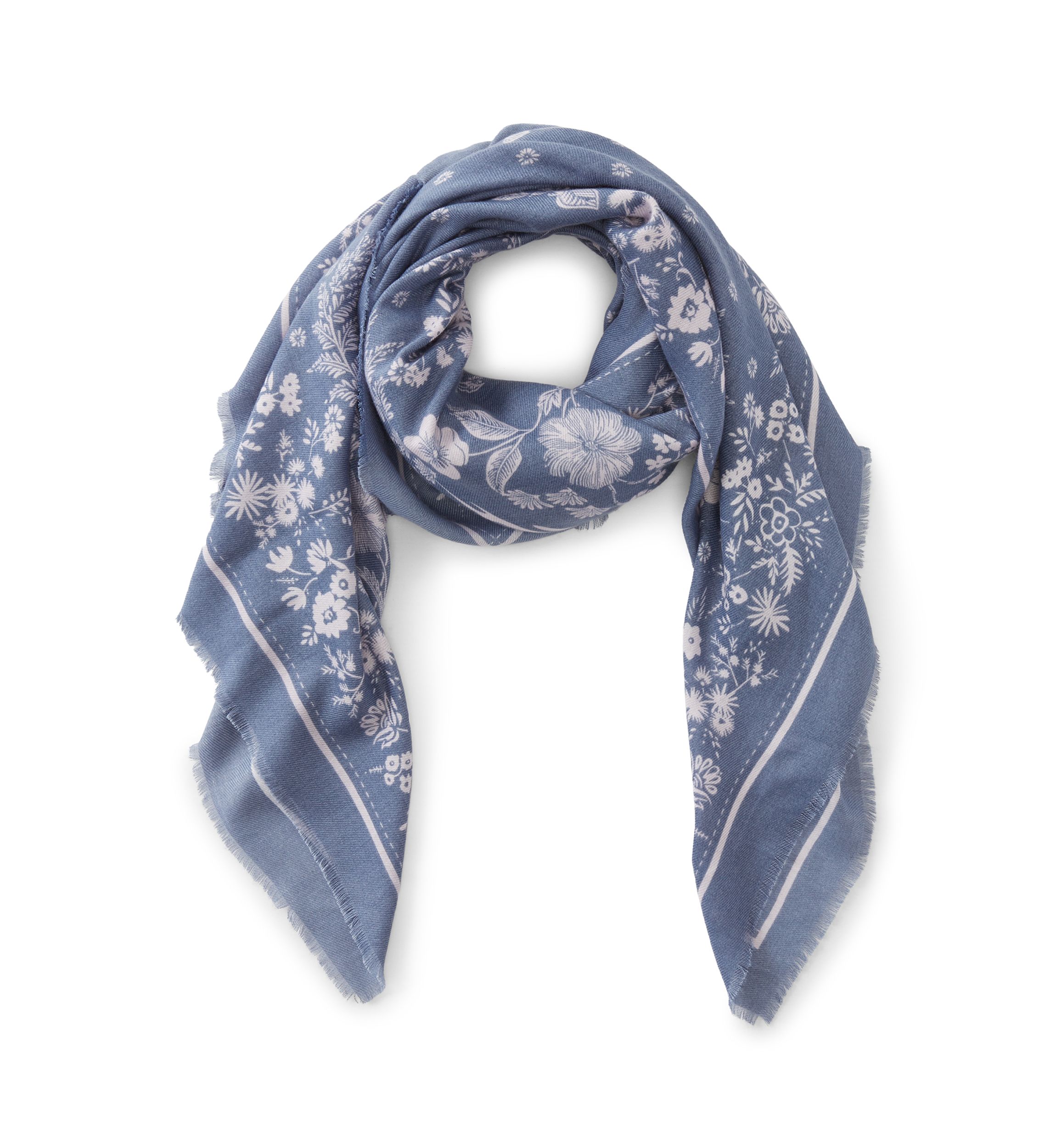 Western Nights Feather Soft Square Scarf