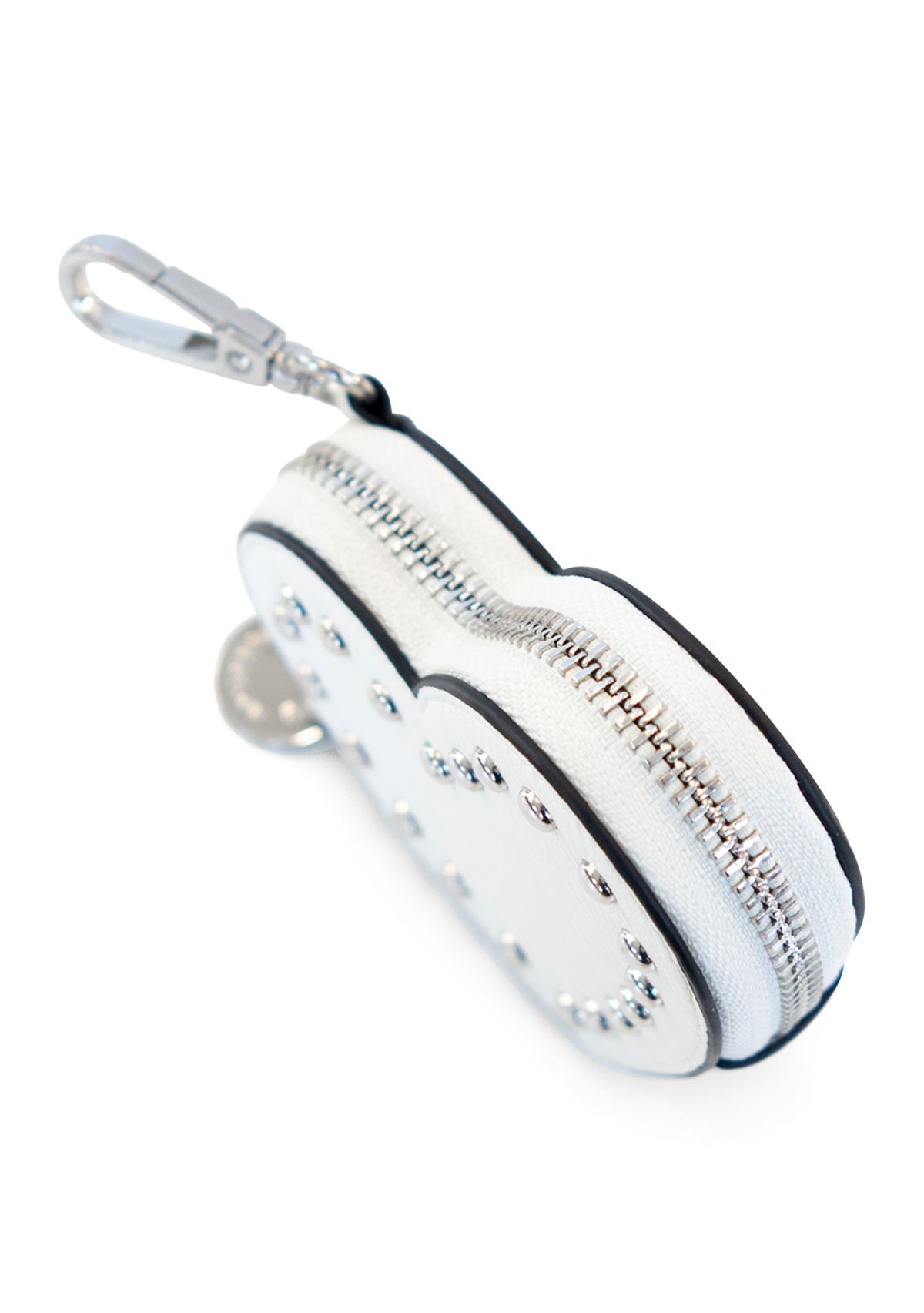 Studded Heart Shaped Bag Charm