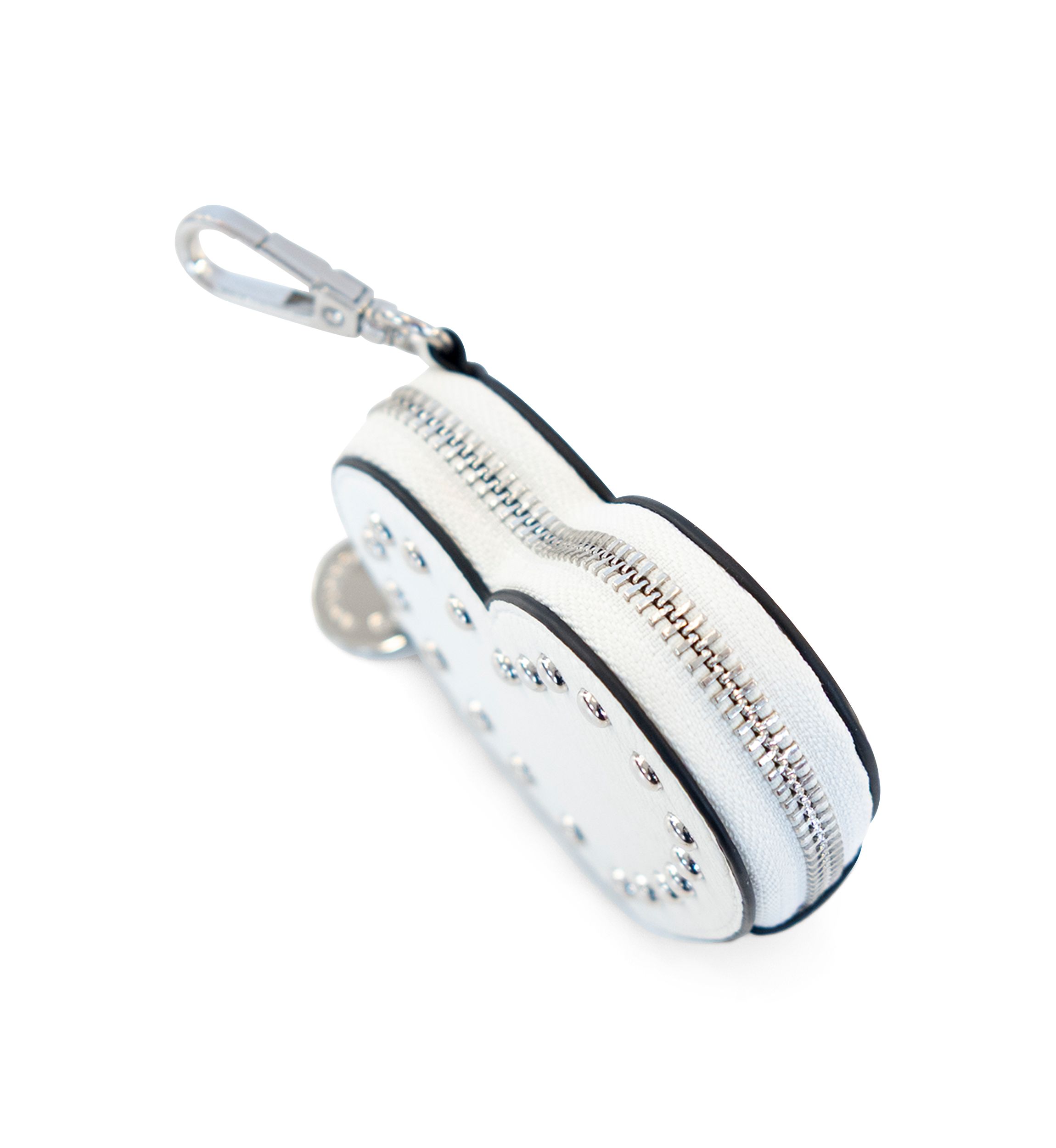 Studded Heart Shaped Bag Charm