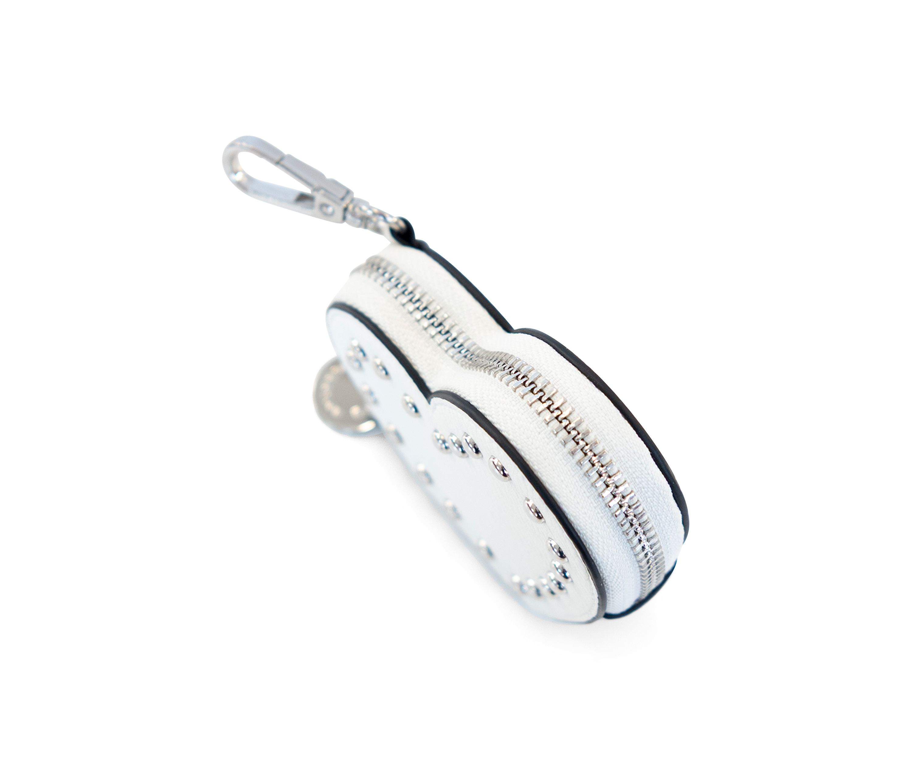 Studded Heart Shaped Bag Charm