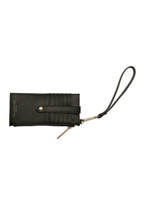 BCBG Generation Women's Long Credit Card Holder with Tab, Black