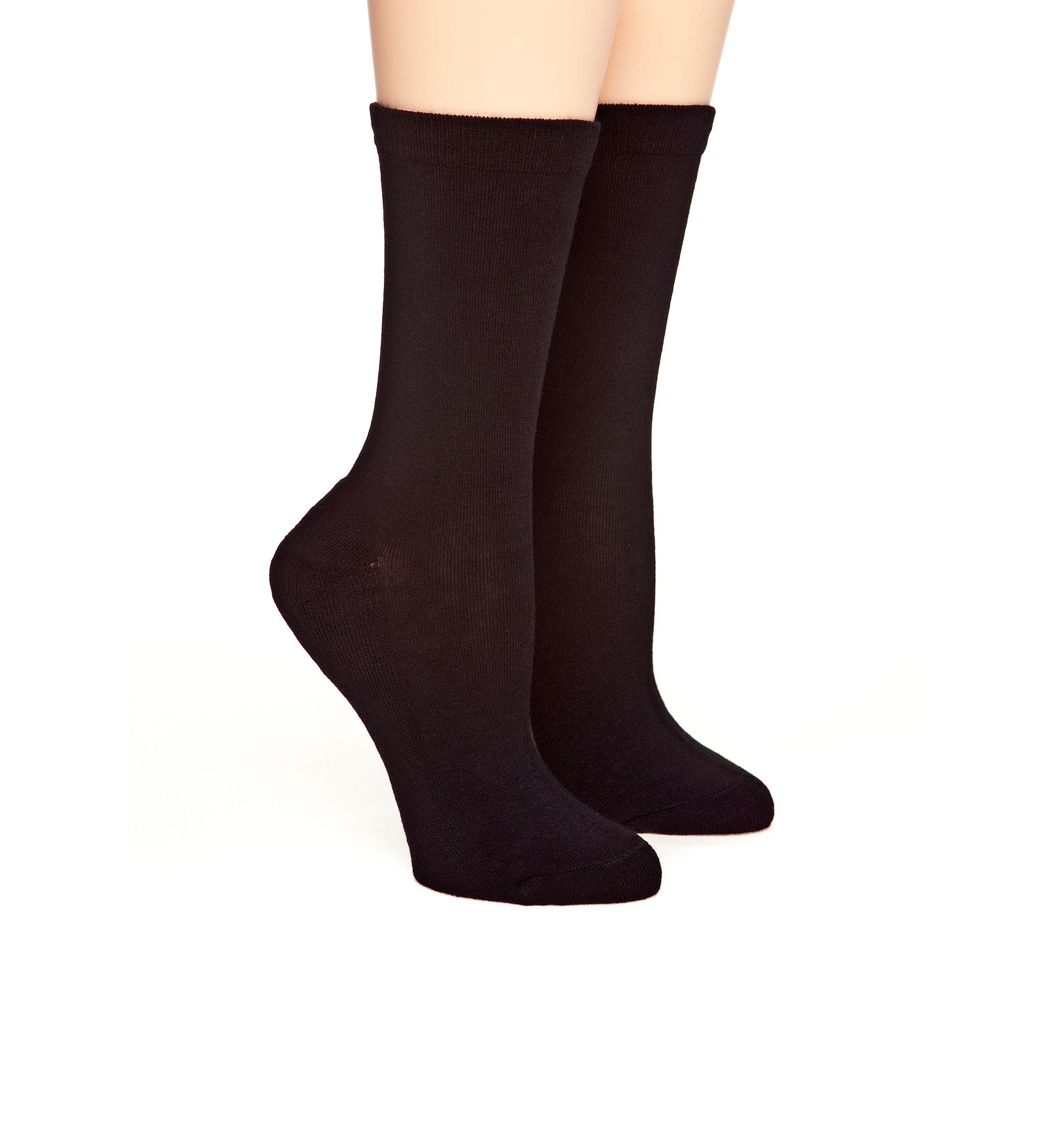 Solid Flat Knit 2 Pack of Socks