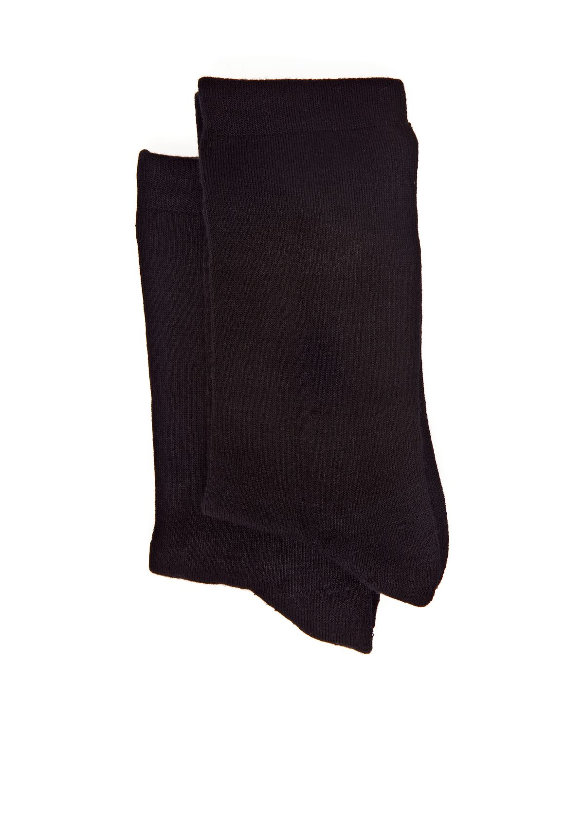 Solid Flat Knit 2 Pack of Socks