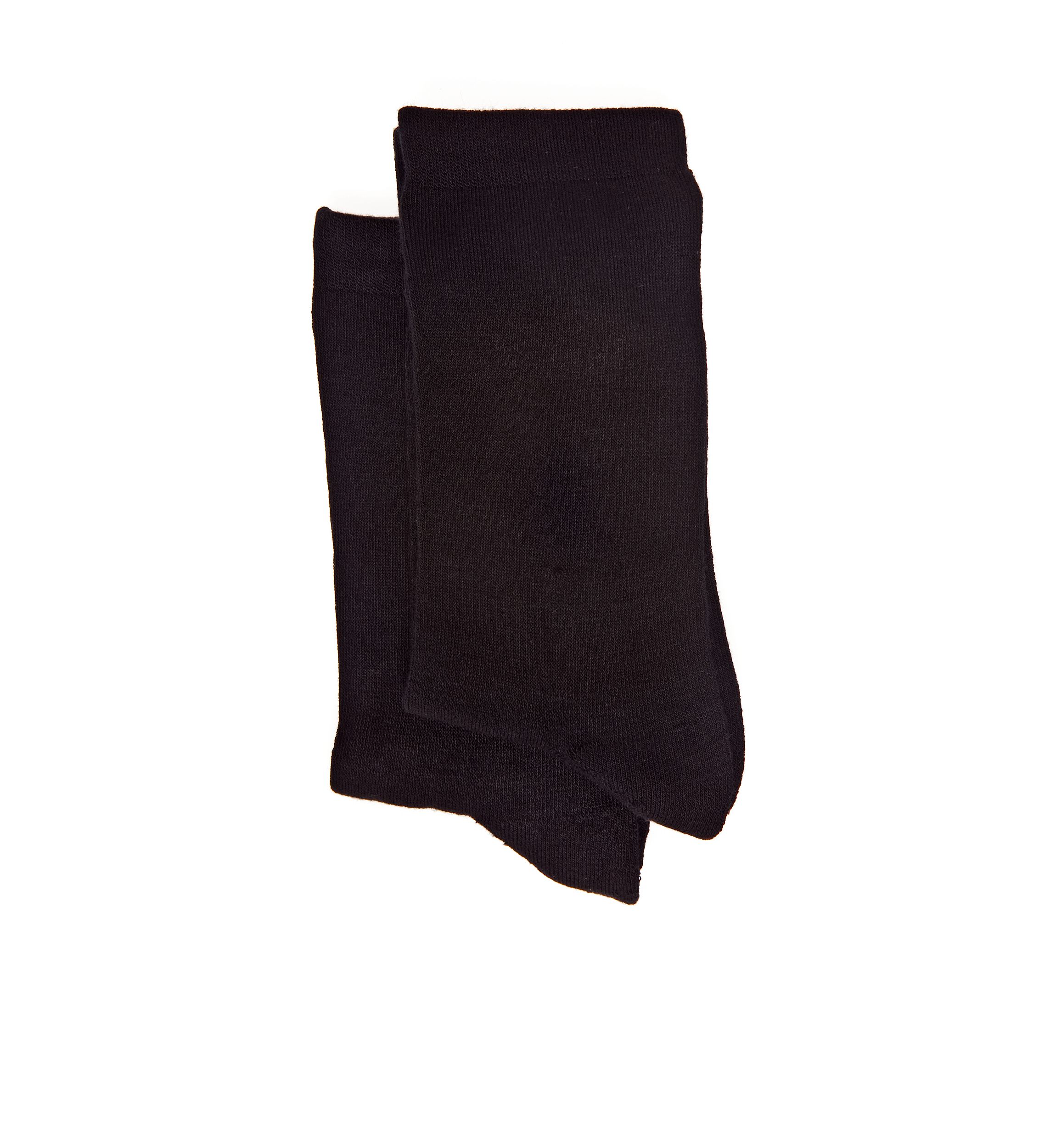 Solid Flat Knit 2 Pack of Socks
