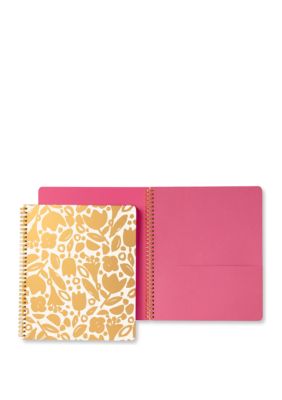 kate spade new york® Large Spiral Notebook, Golden Floral | belk