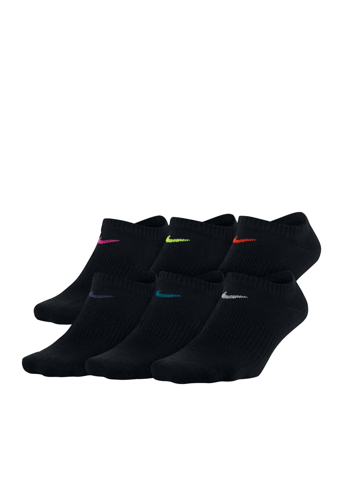 Everyday Lightweight No-Show Training Socks (6 Pair)