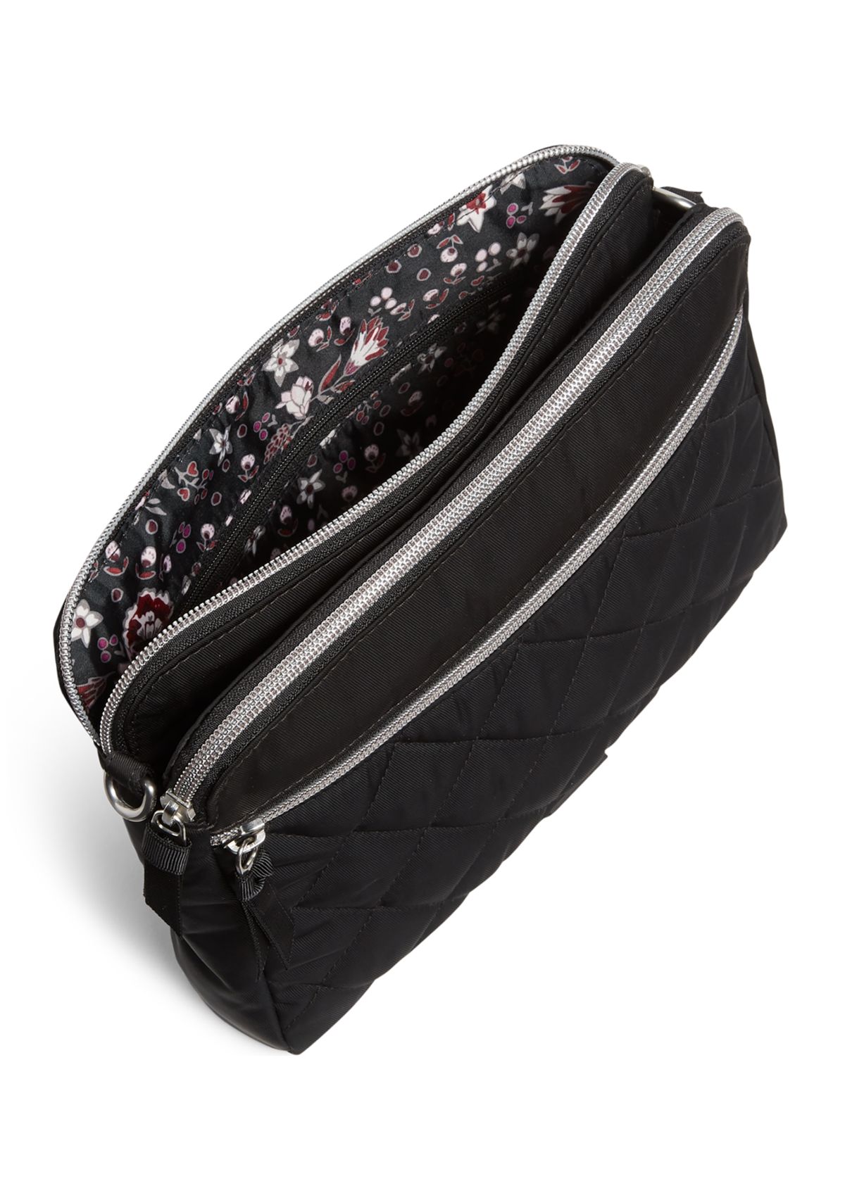 Triple Compartment Crossbody Bag