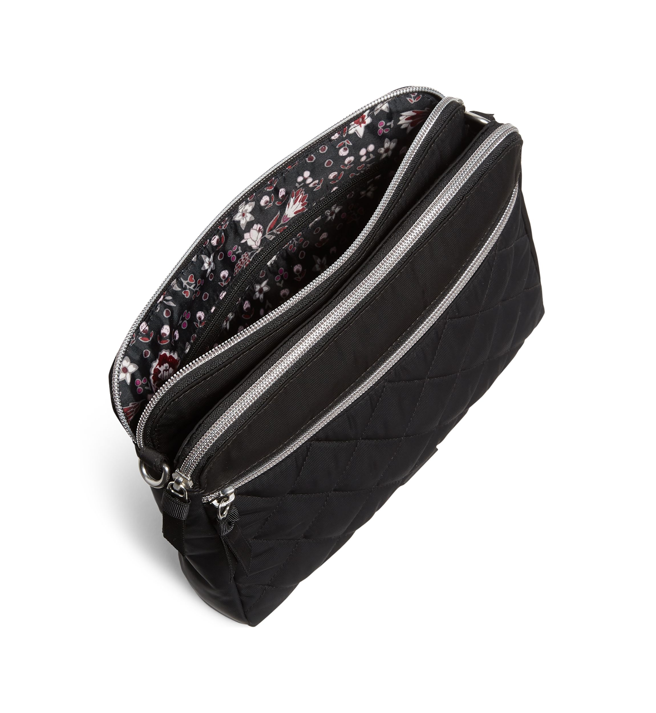 Triple Compartment Crossbody Bag