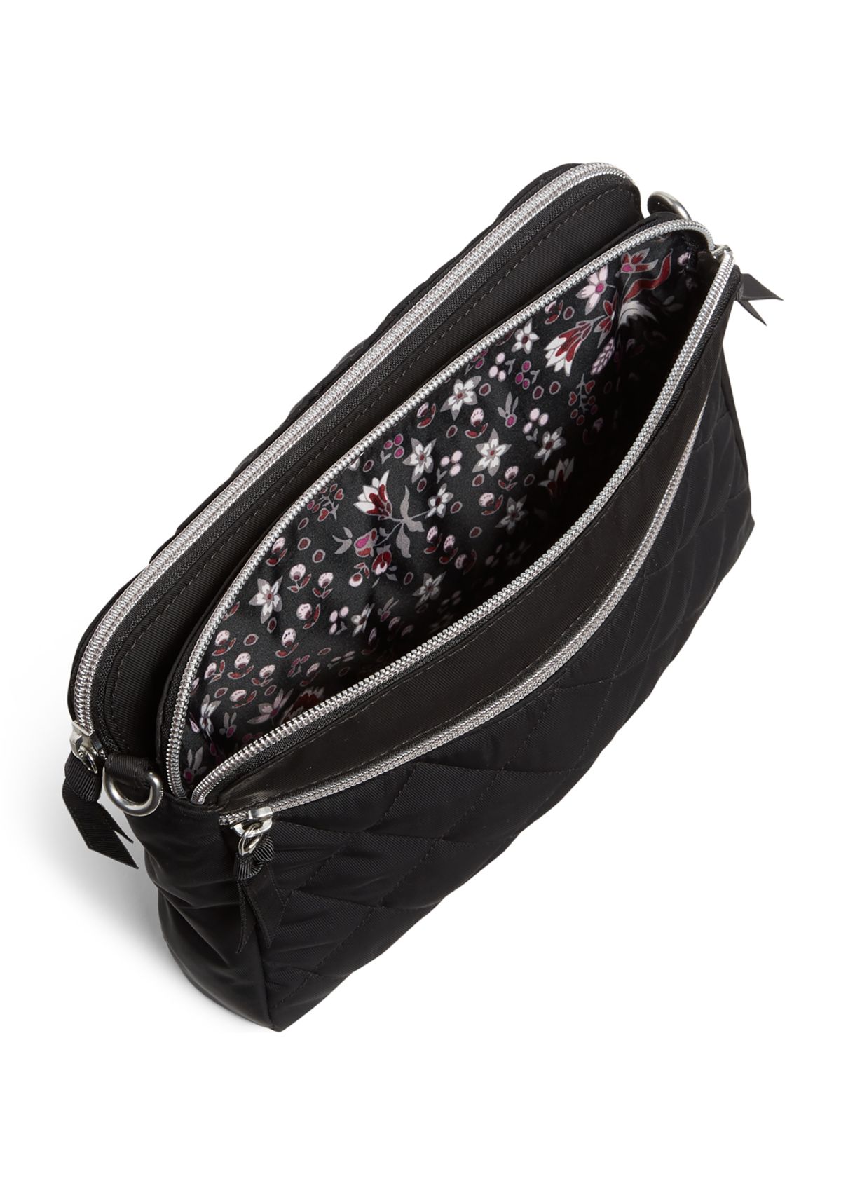 Triple Compartment Crossbody Bag