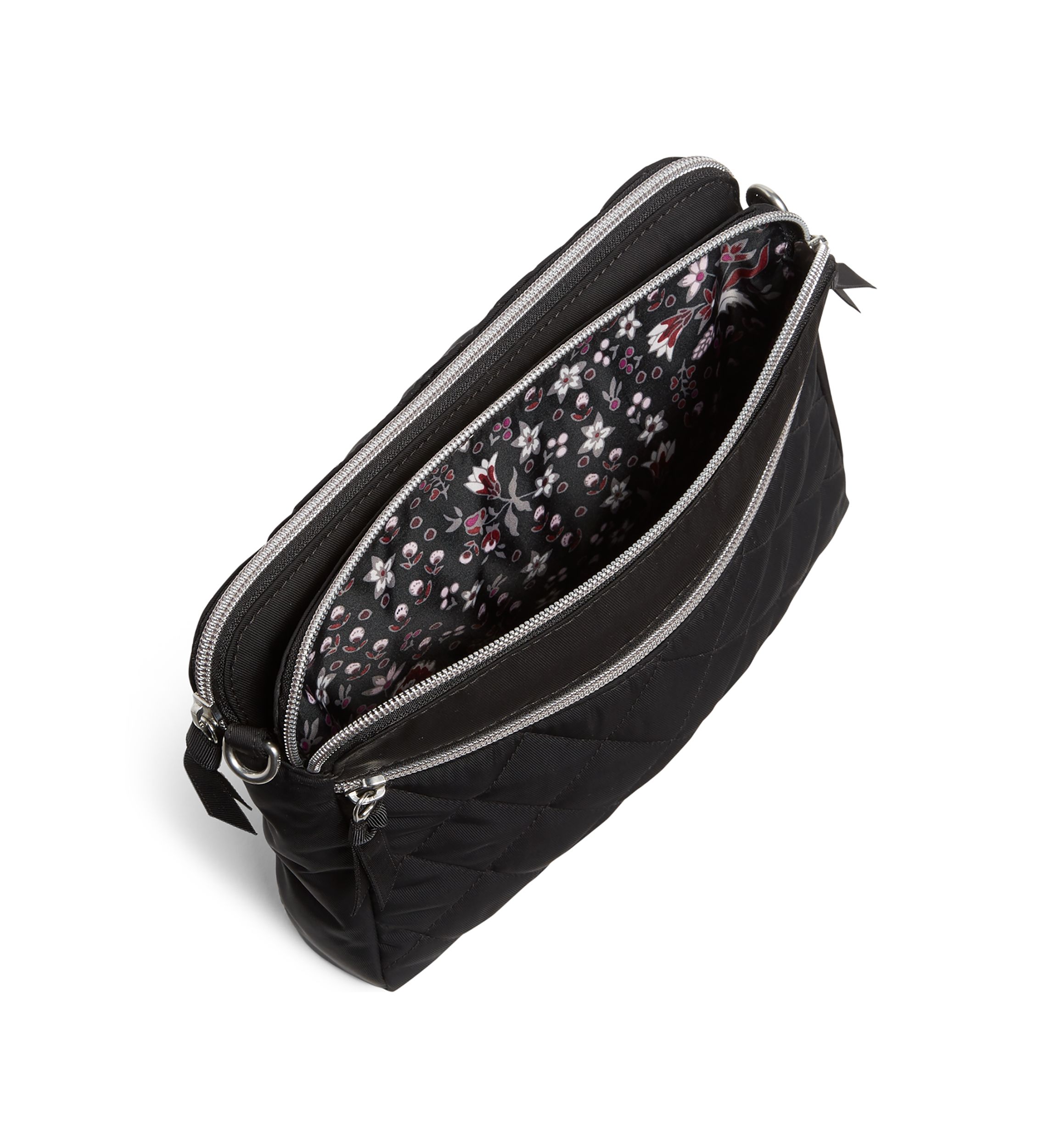Triple Compartment Crossbody Bag