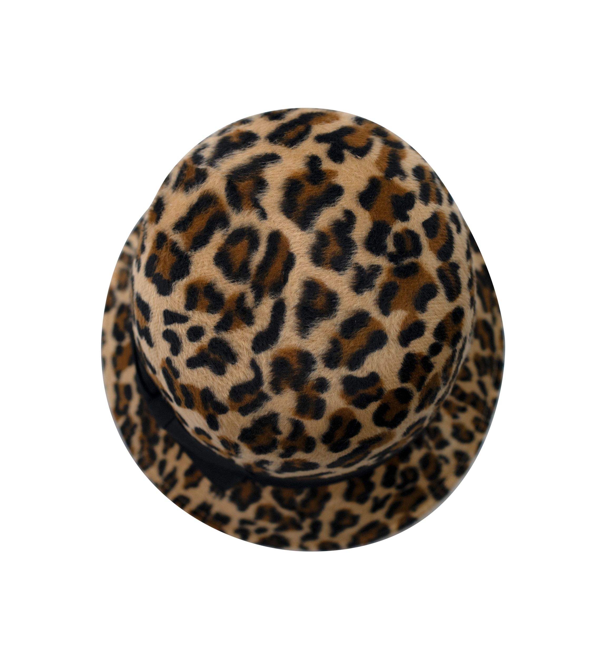 Leopard Cloche Hat 