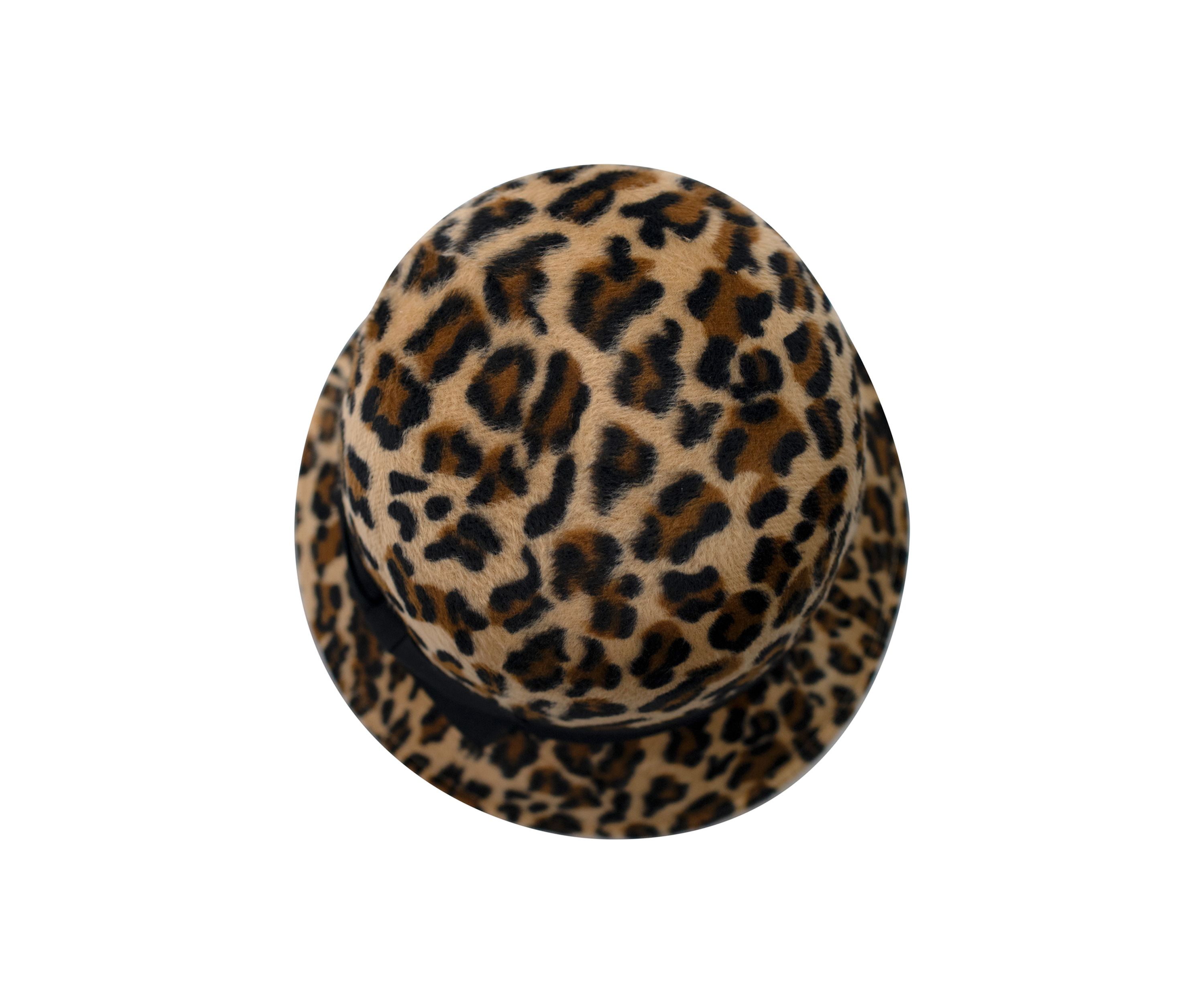 Leopard Cloche Hat 