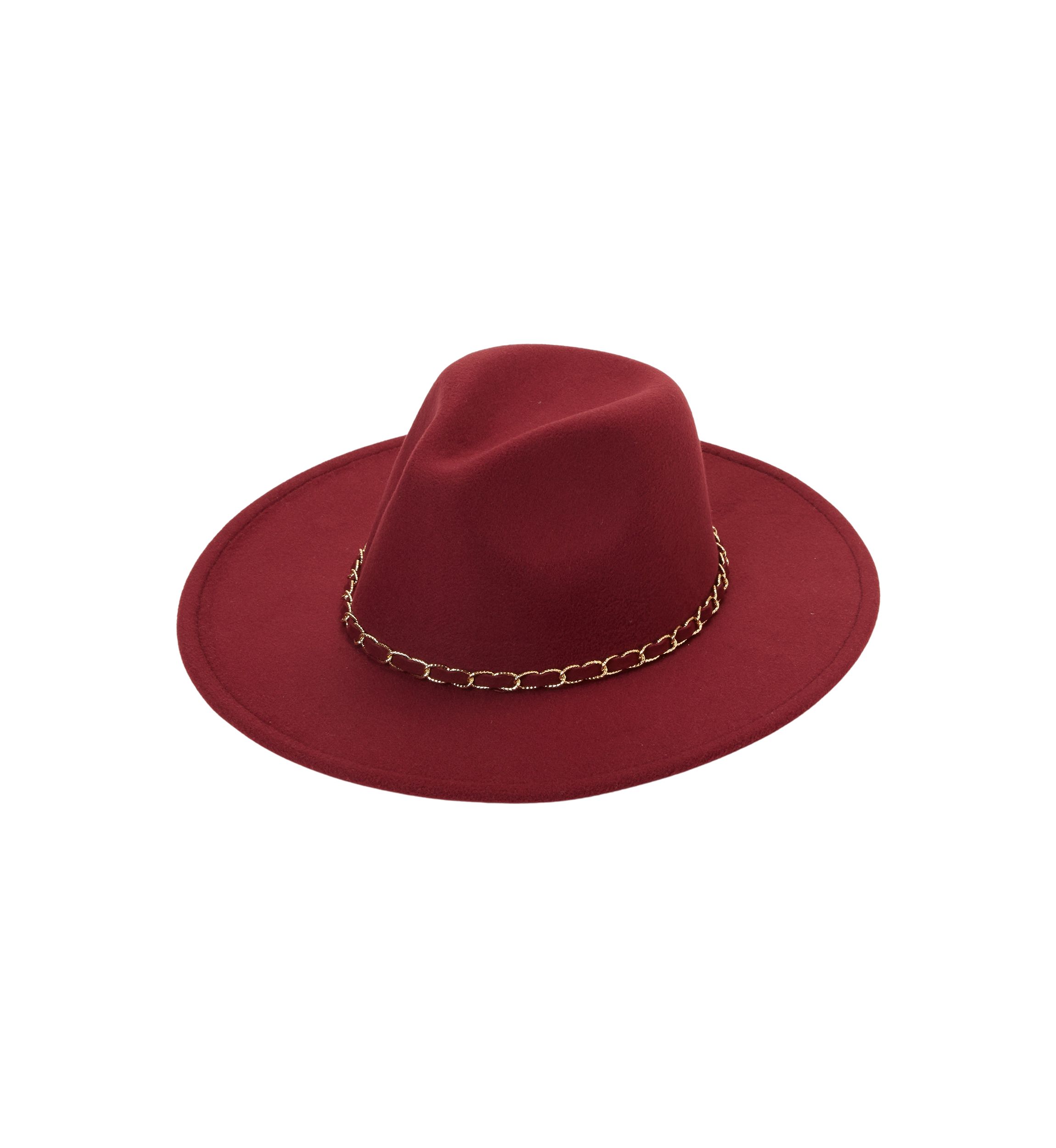 Fedora with Gold Chain