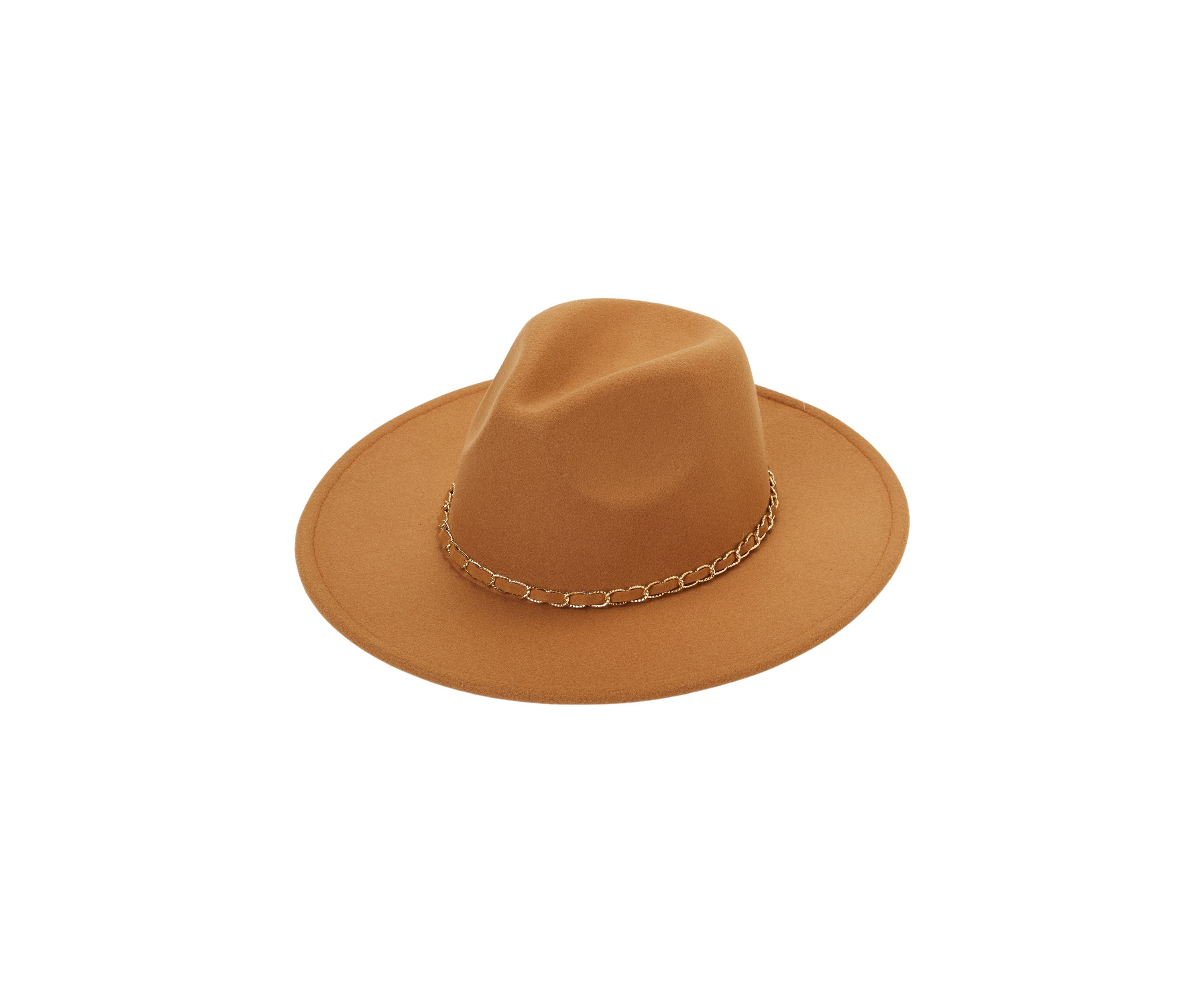 Fedora with Gold Chain