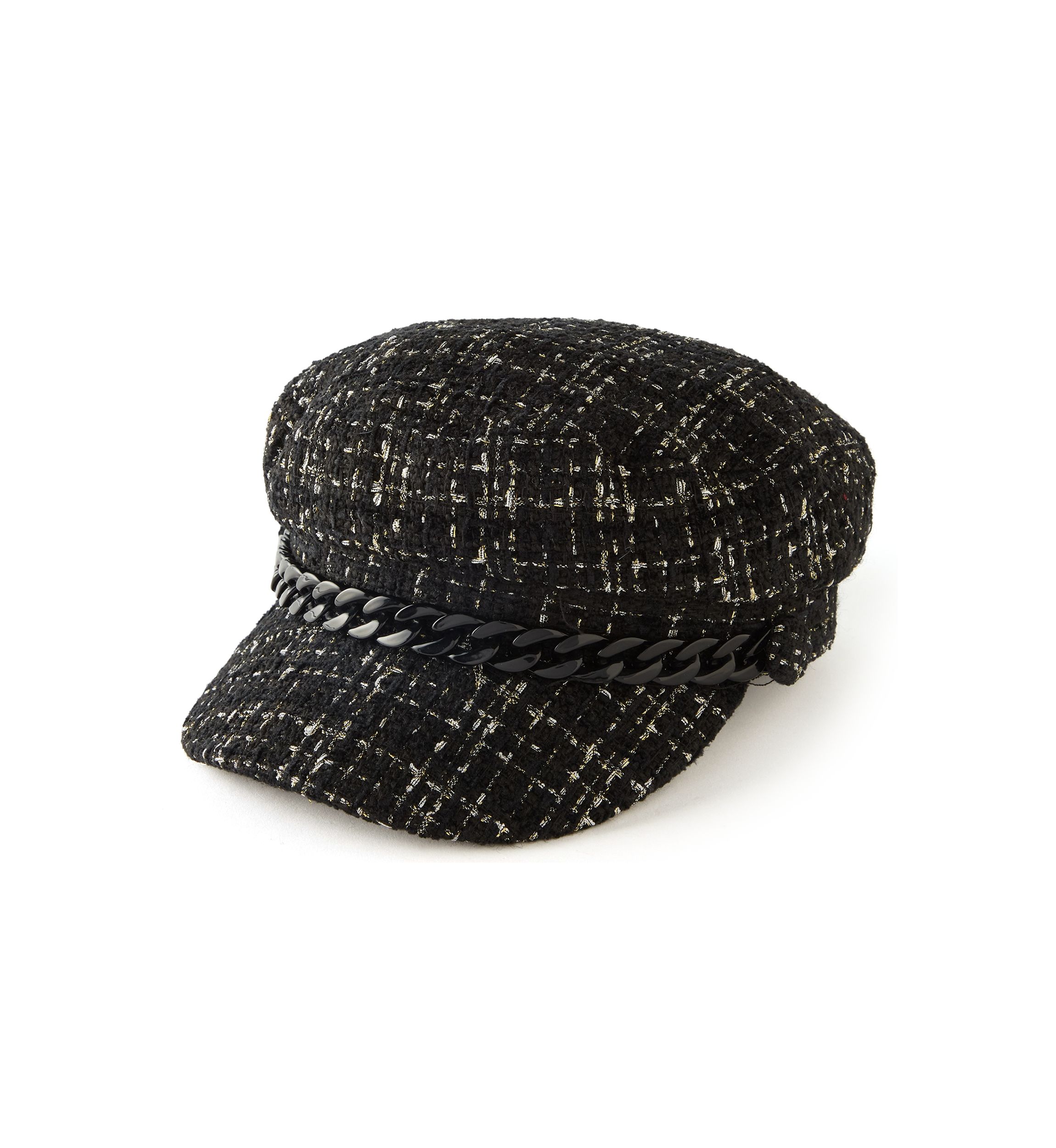 Emmy Lou Newsboy Hat with Chain