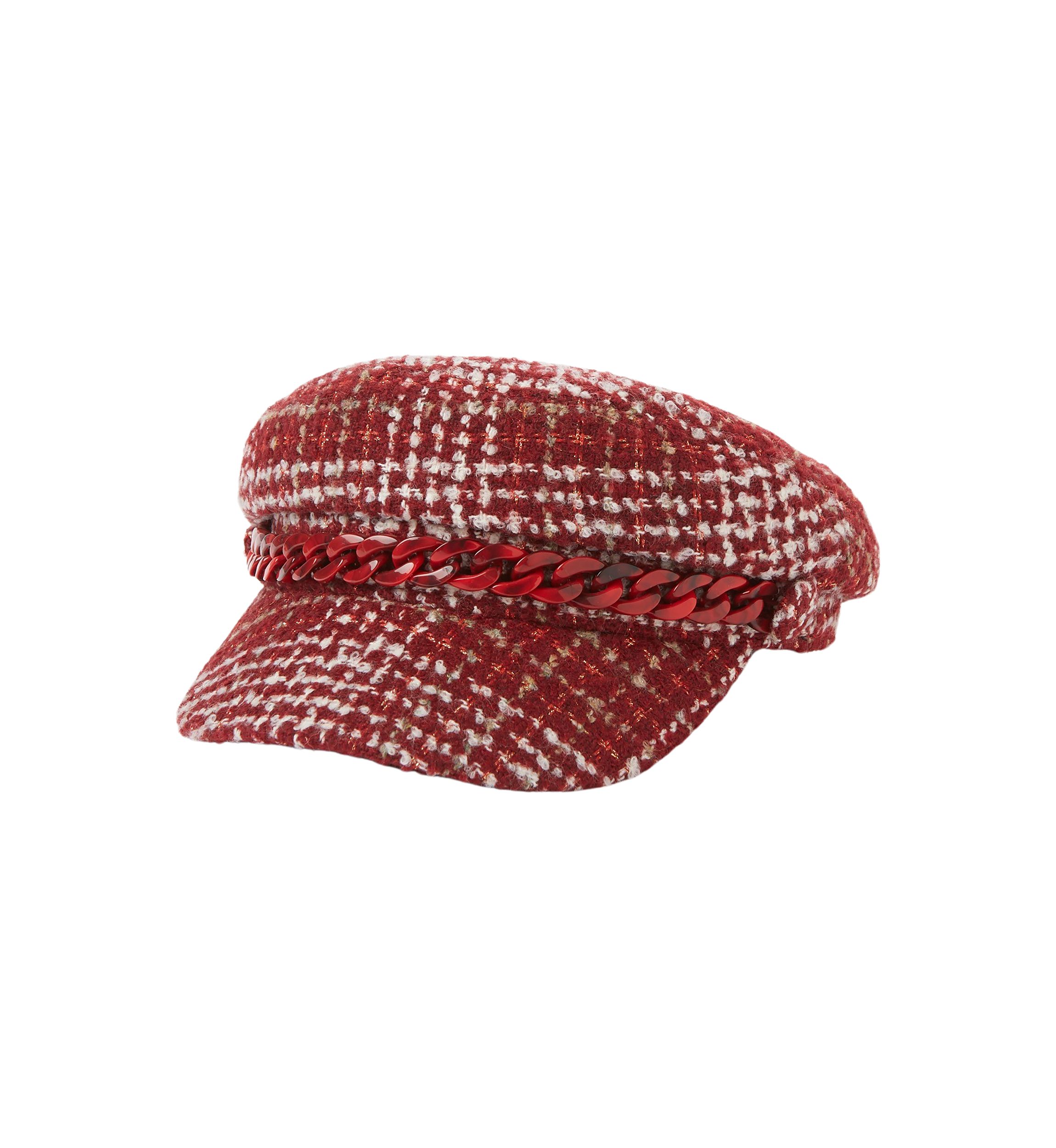 Newsboy Hat with Chain