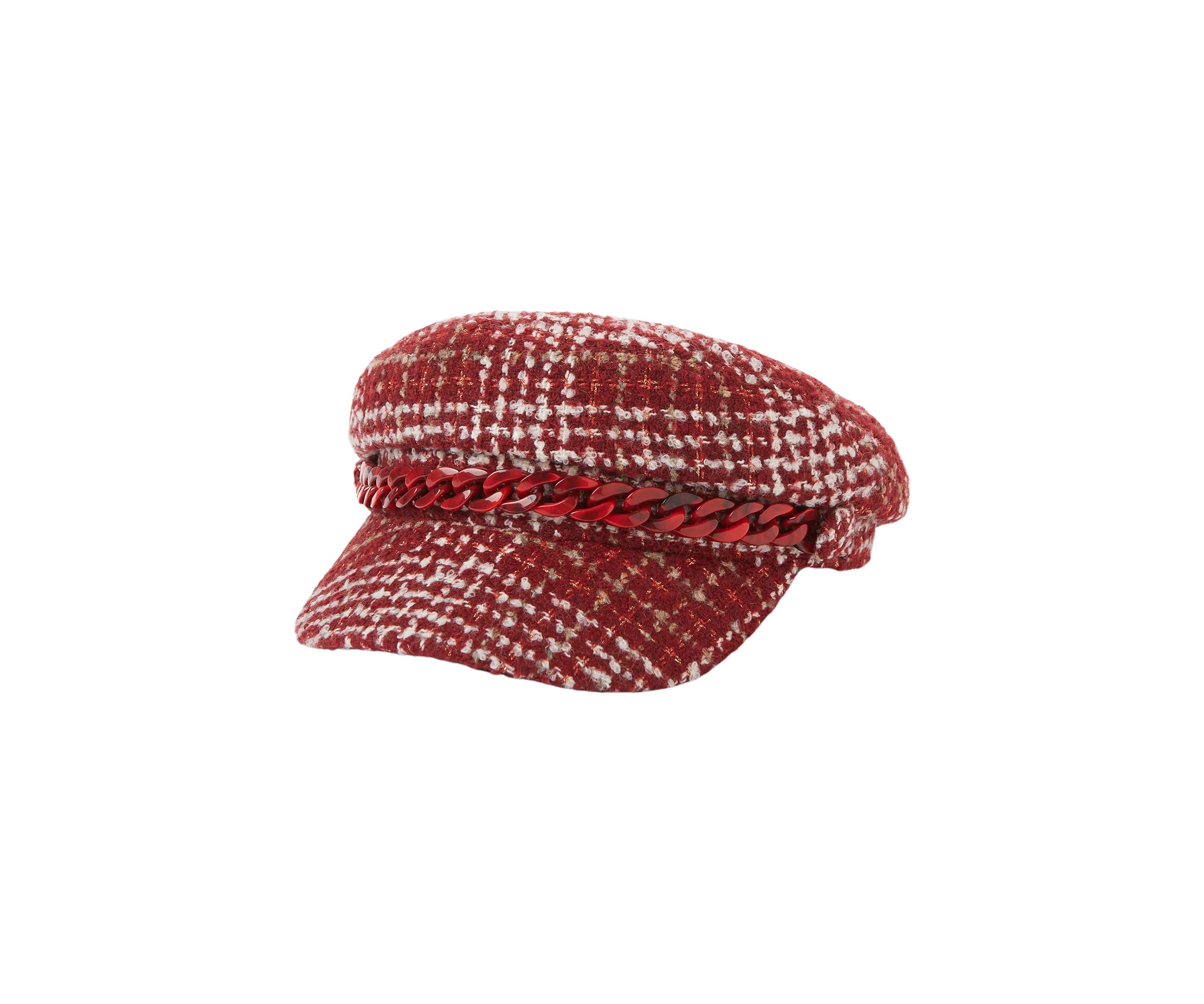 Newsboy Hat with Chain