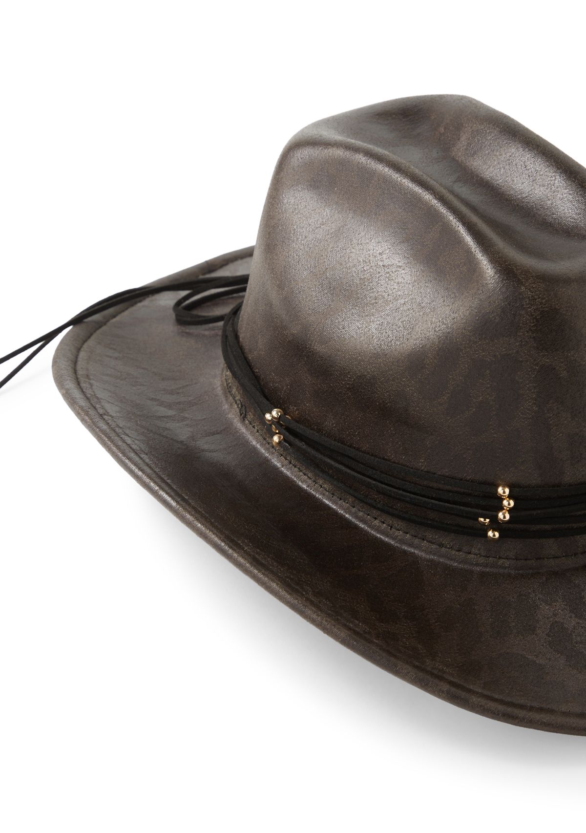 Fedora with Leopard Underbrim