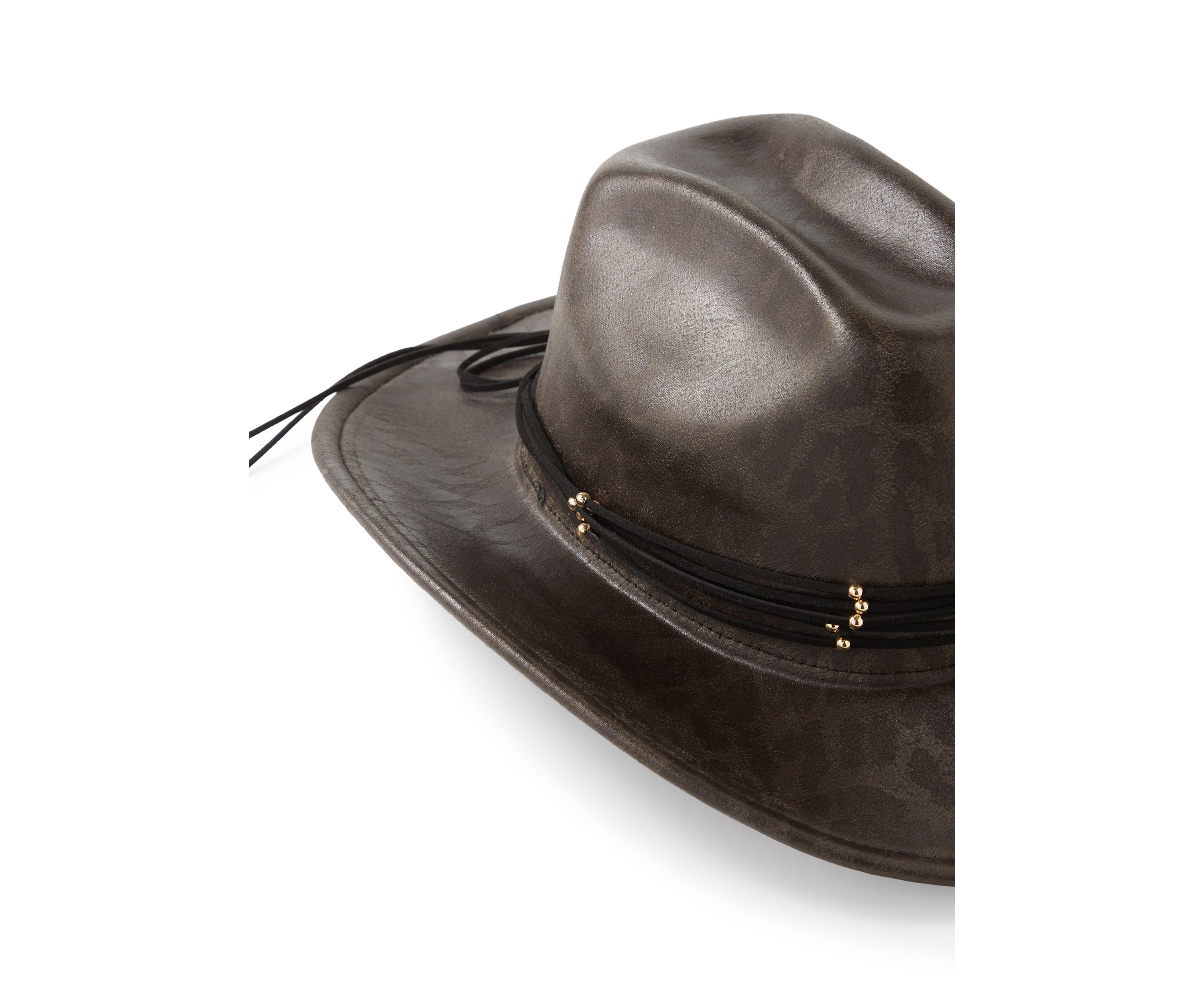 Fedora with Leopard Underbrim