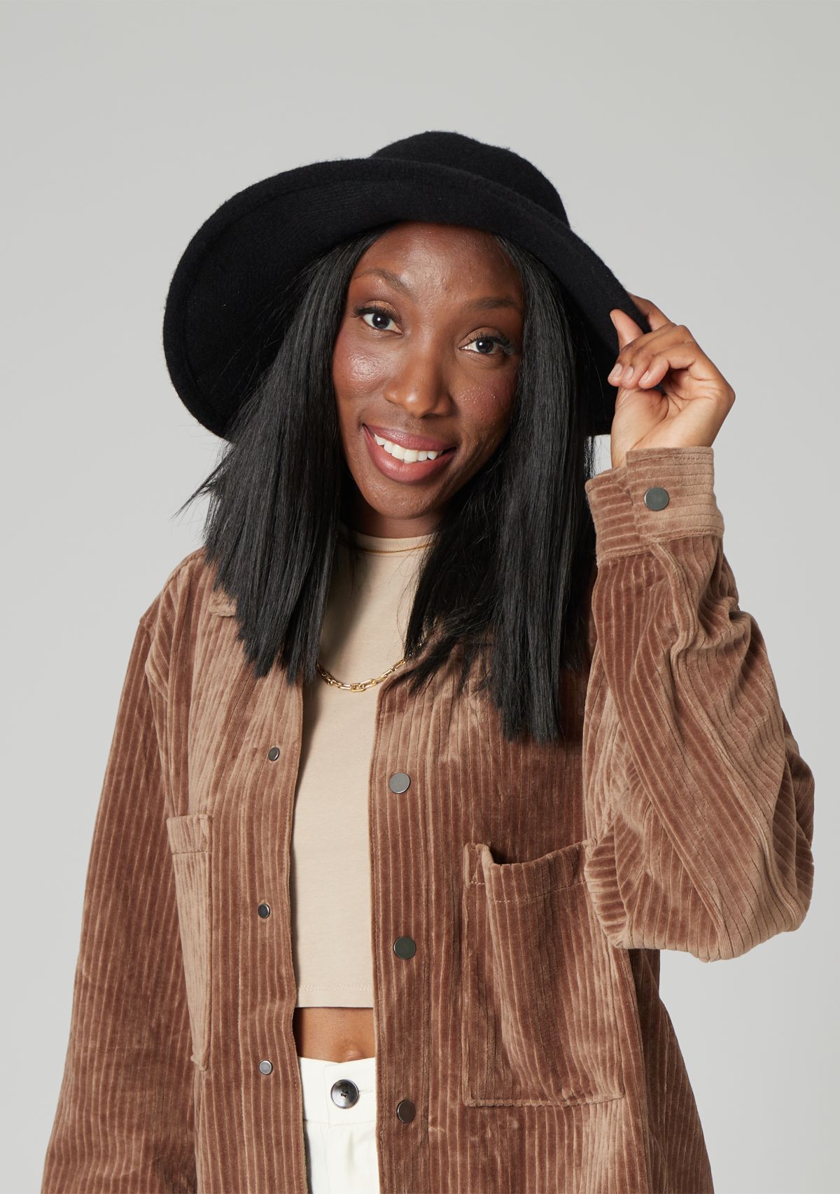 Round Crown Floppy Hat