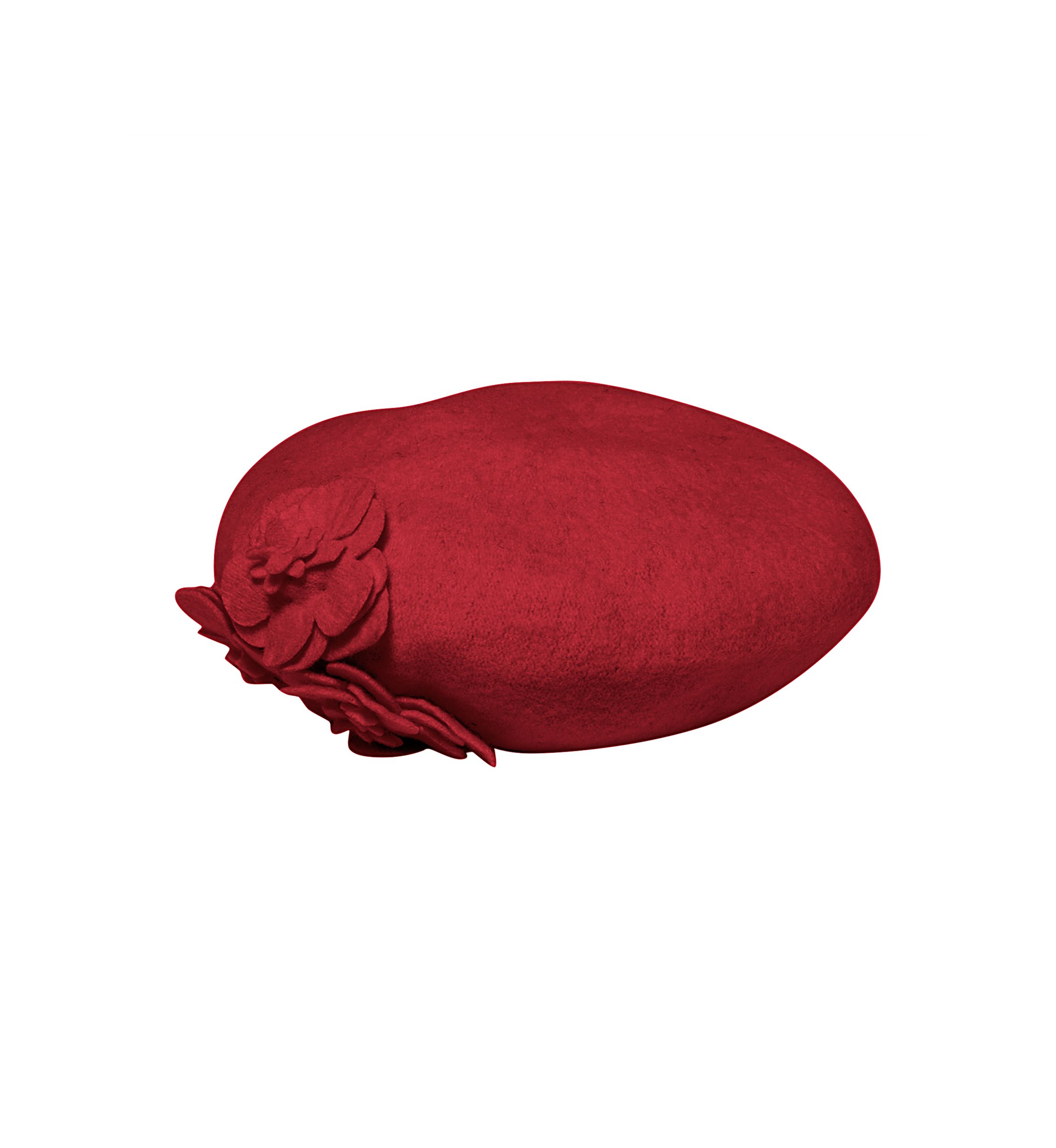 French Style Wool Flower Beret