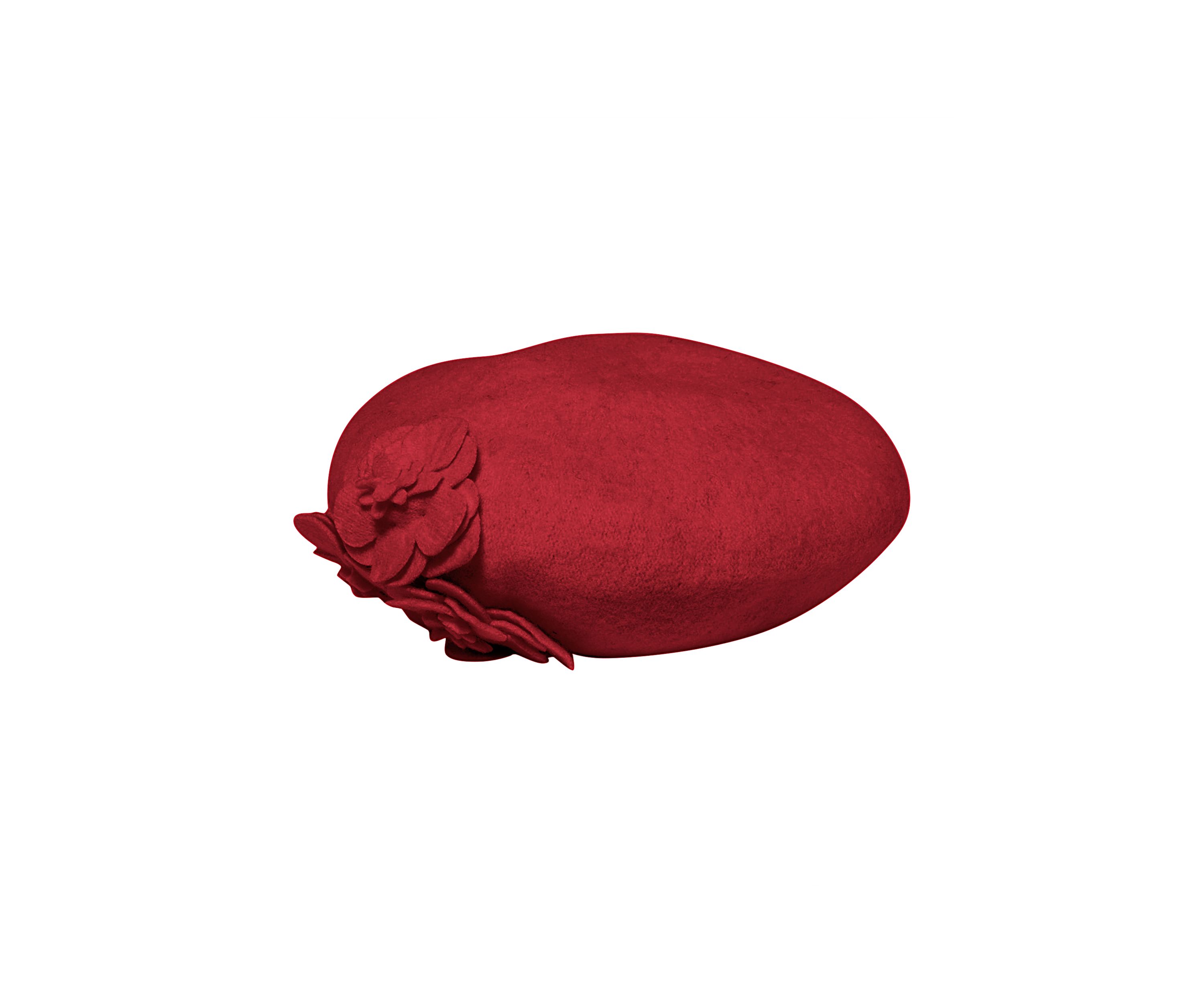 French Style Wool Flower Beret