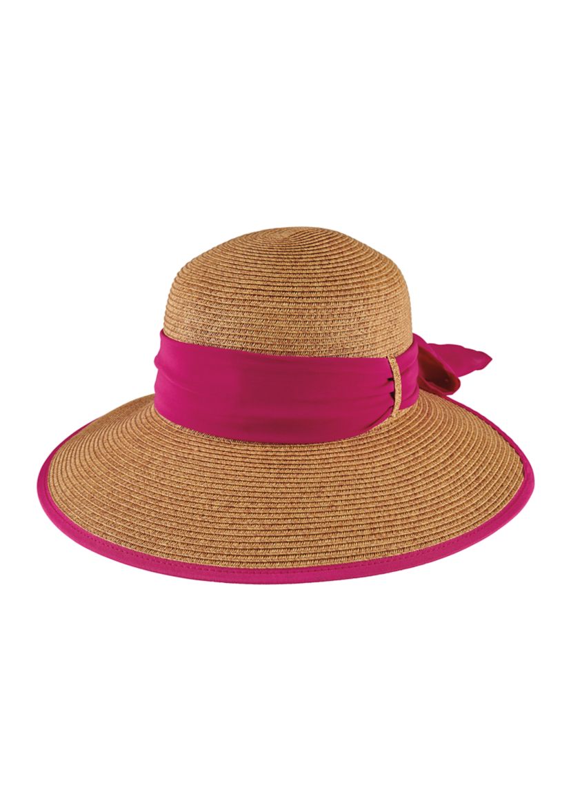 Womens Chiffon Tie Back Face Saver Hat