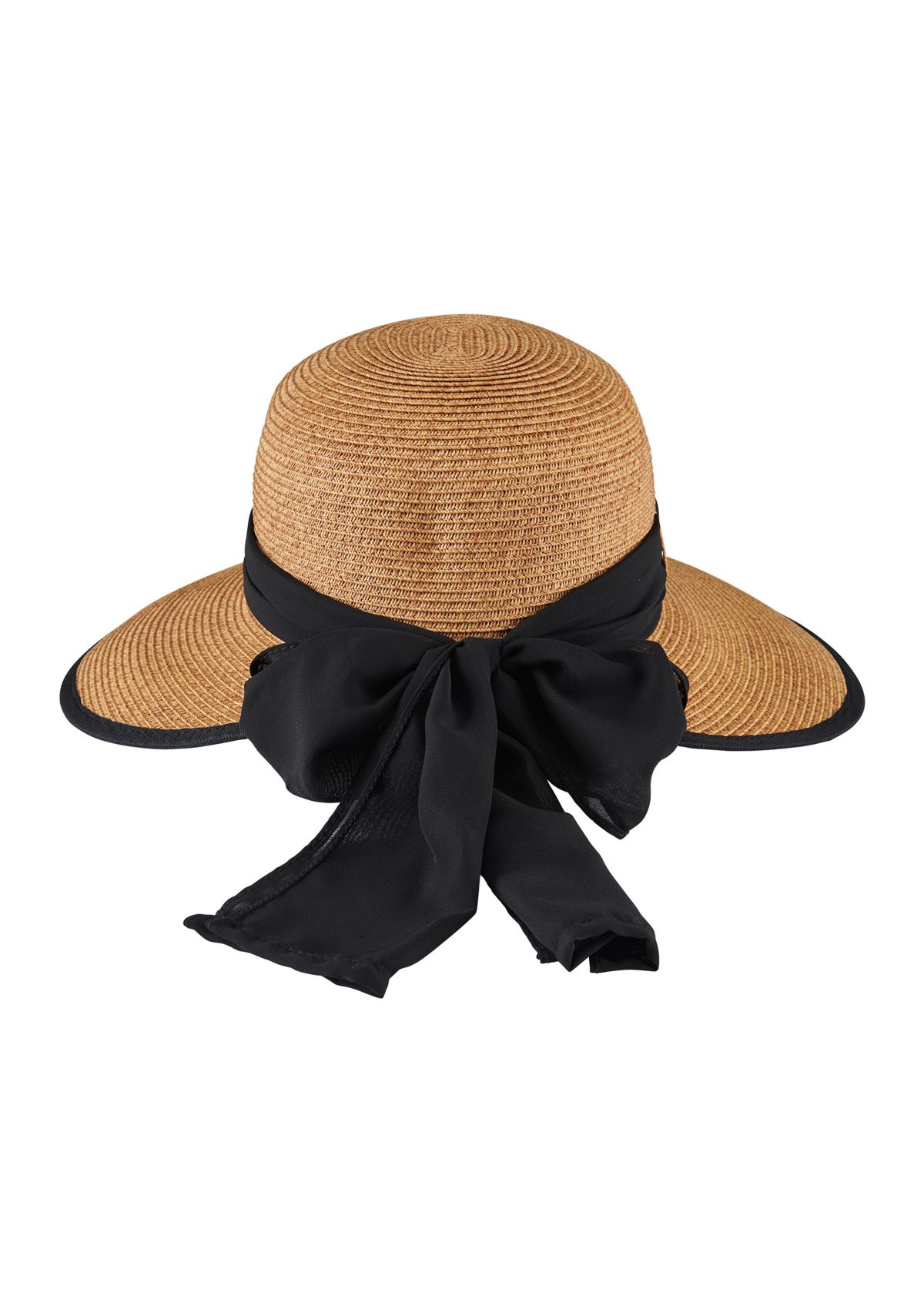Womens Chiffon Tie Back Face Saver Hat