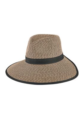 San Diego Hat Company Women's Pinched Crown Face Saver, Black