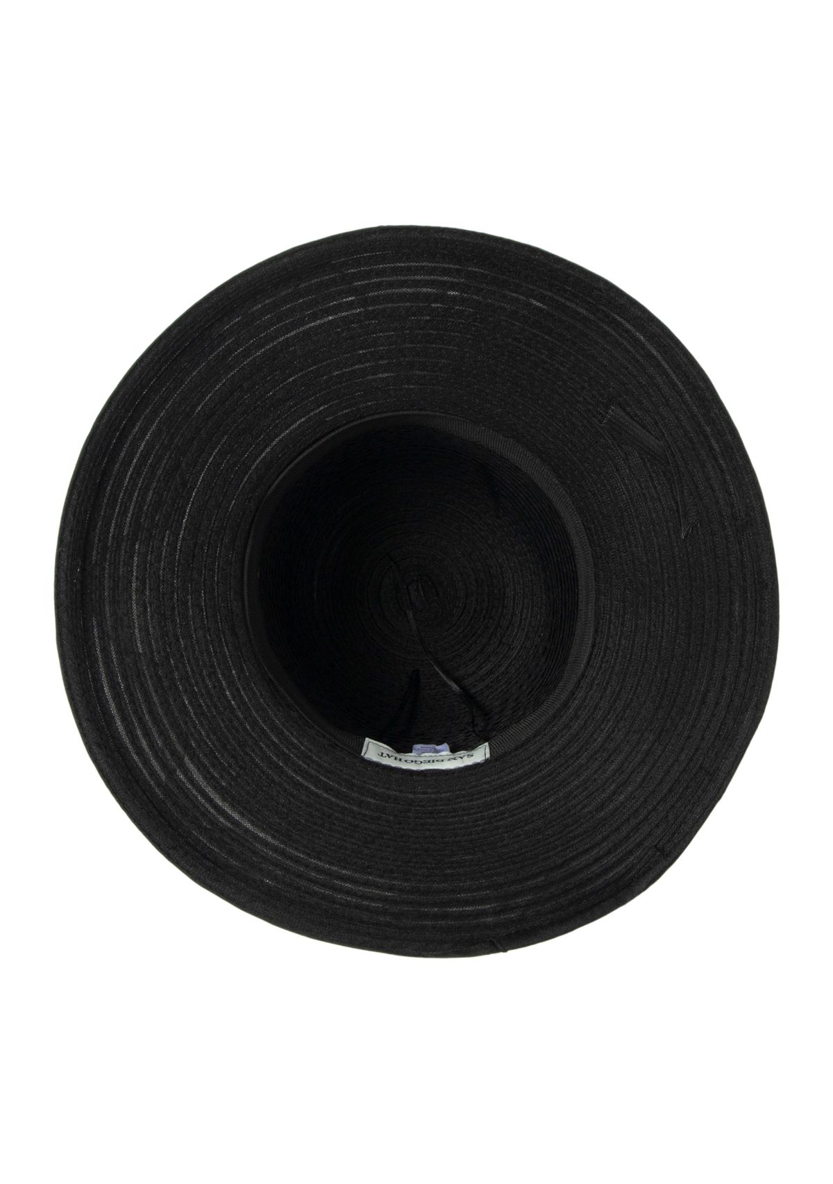 Black Round Crown Braid Hat