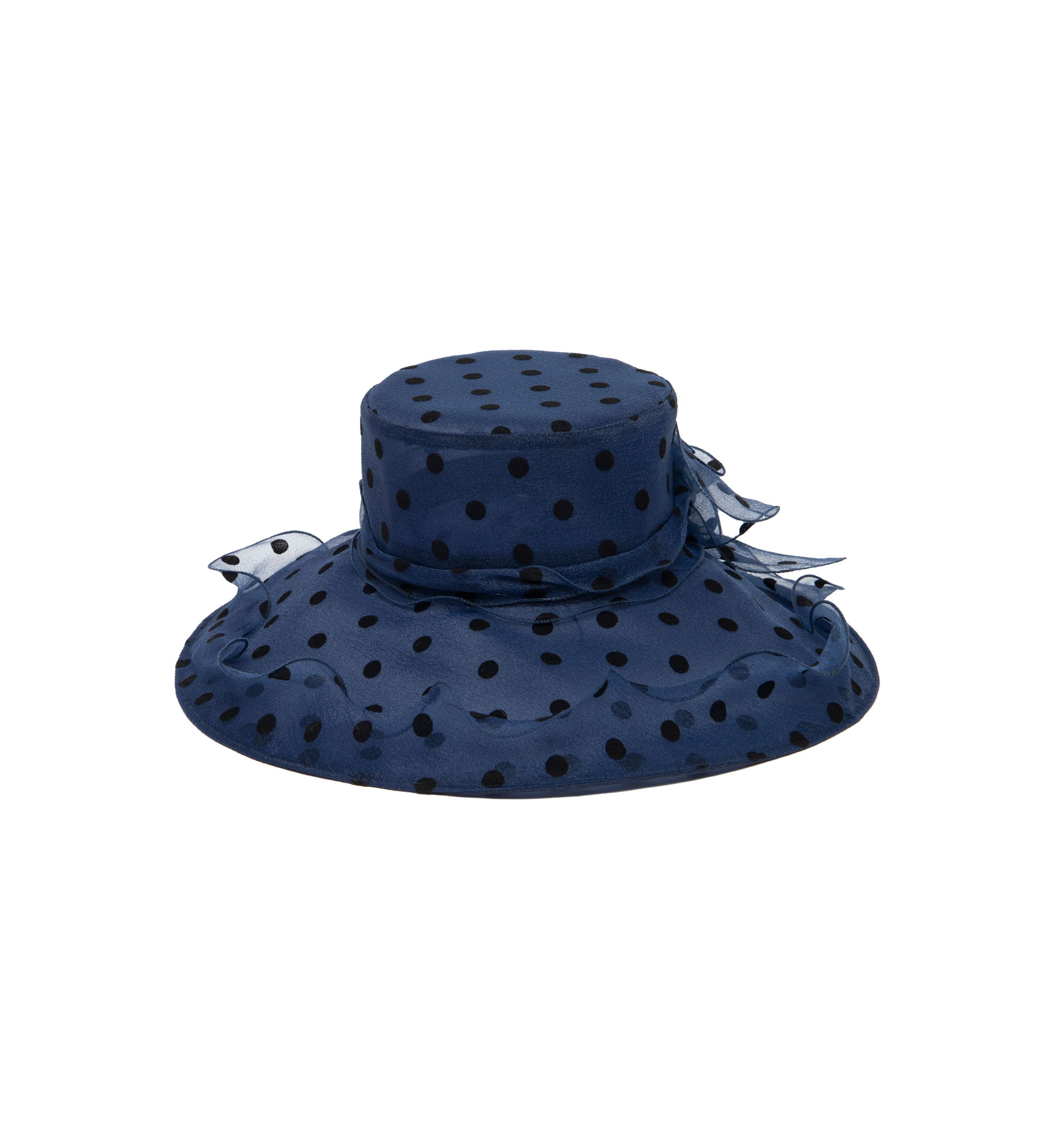 Stiff Mesh Organza Dress Hat with Wire Brim