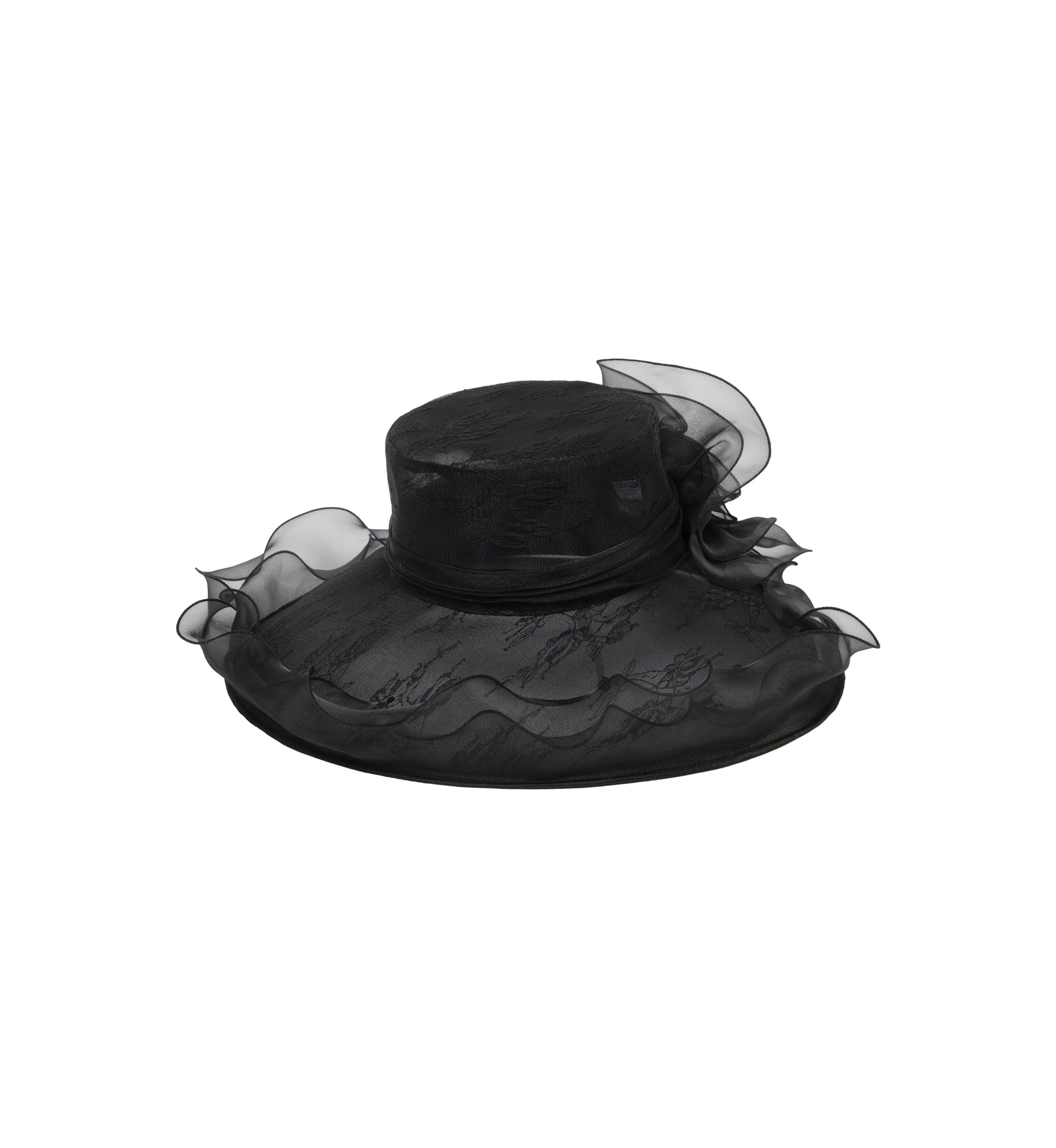Mesh Organza Lace Dress Hat 