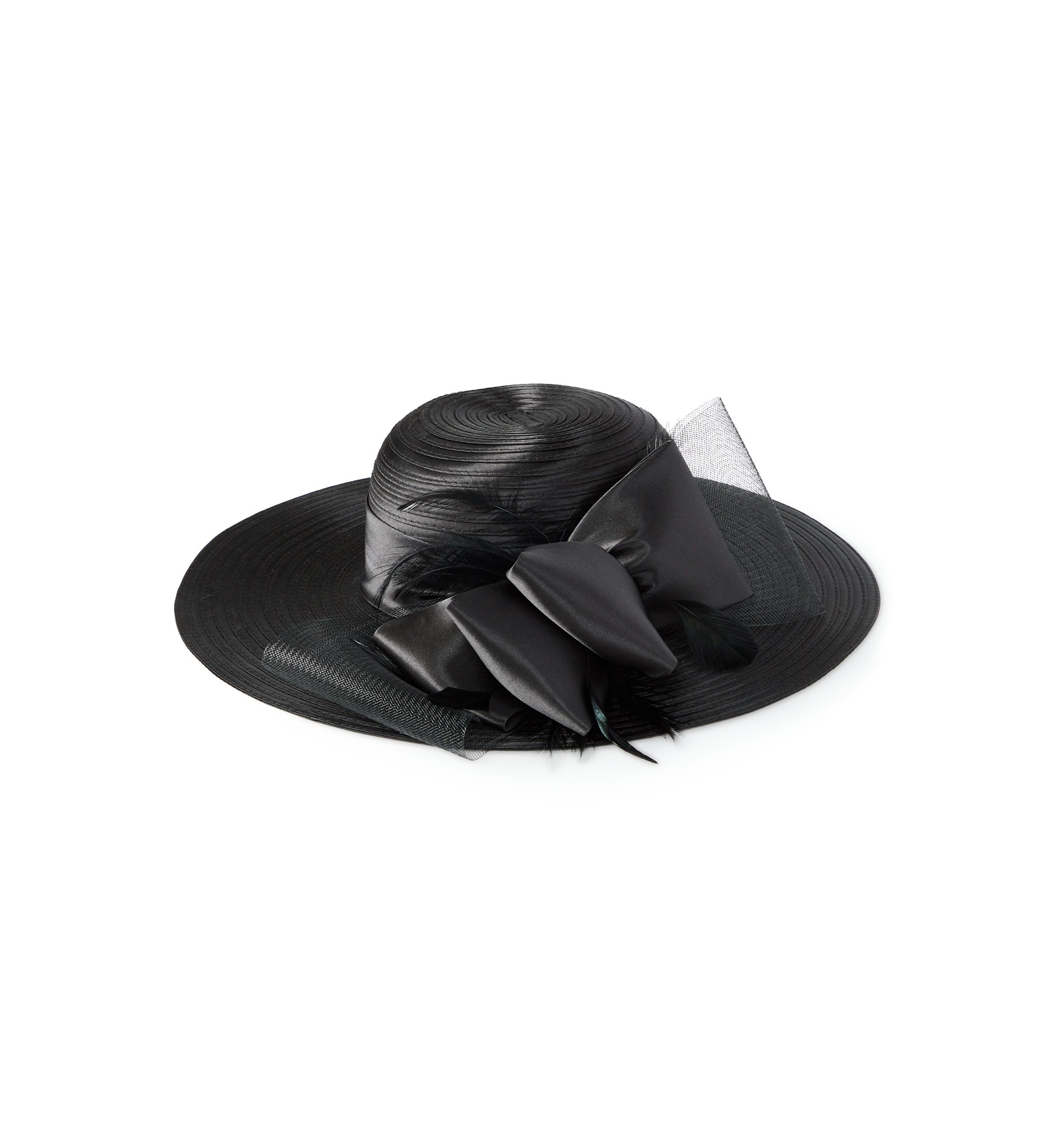 Satin Round Crown Hat