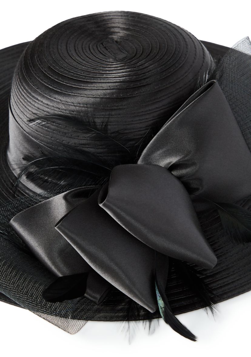 Satin Round Crown Hat